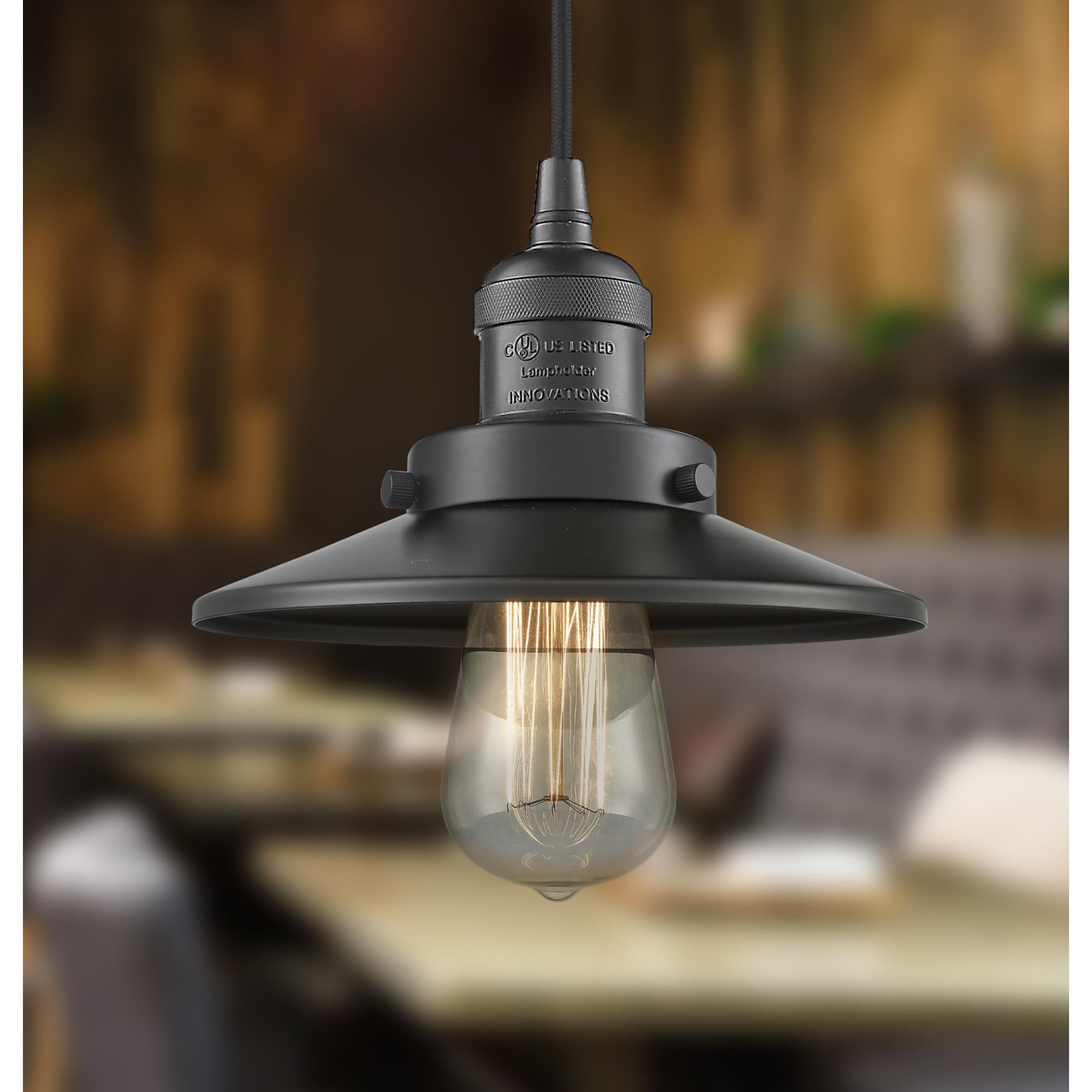 Shown in Oil Rubbed Bronze finish and Oil Rubbed Bronze shade