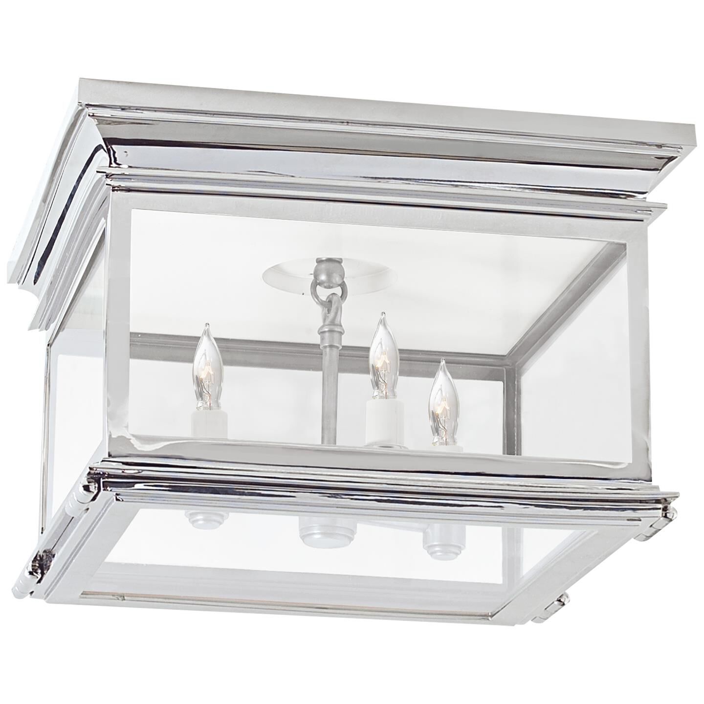 Chapman & Myers Club 13 Inch 3 Light Flush Mount by Visual Comfort Signature Collection