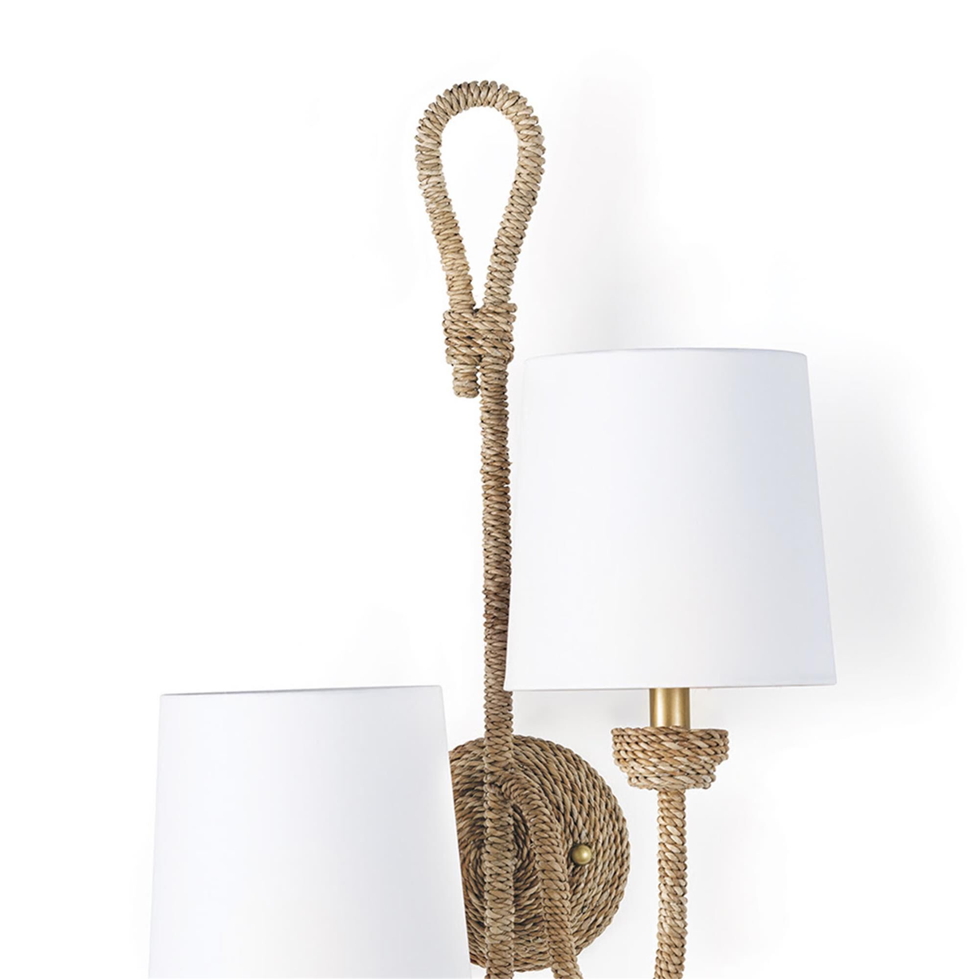 Shown in Natural finish and Linen shade