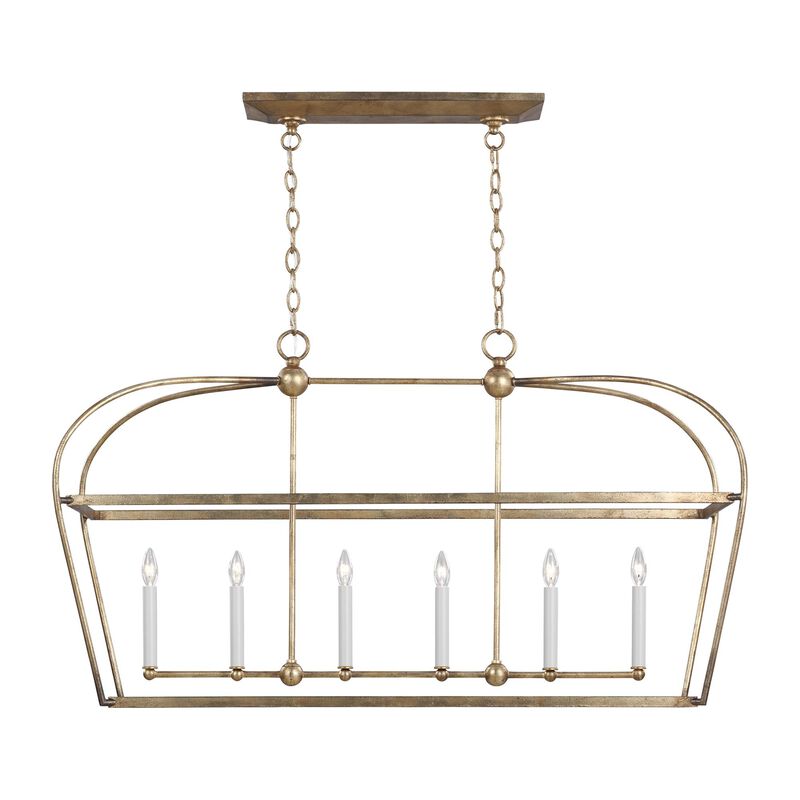 Chapman & Myers Stonington Medium Linear Chandelier by Visual Comfort Studio