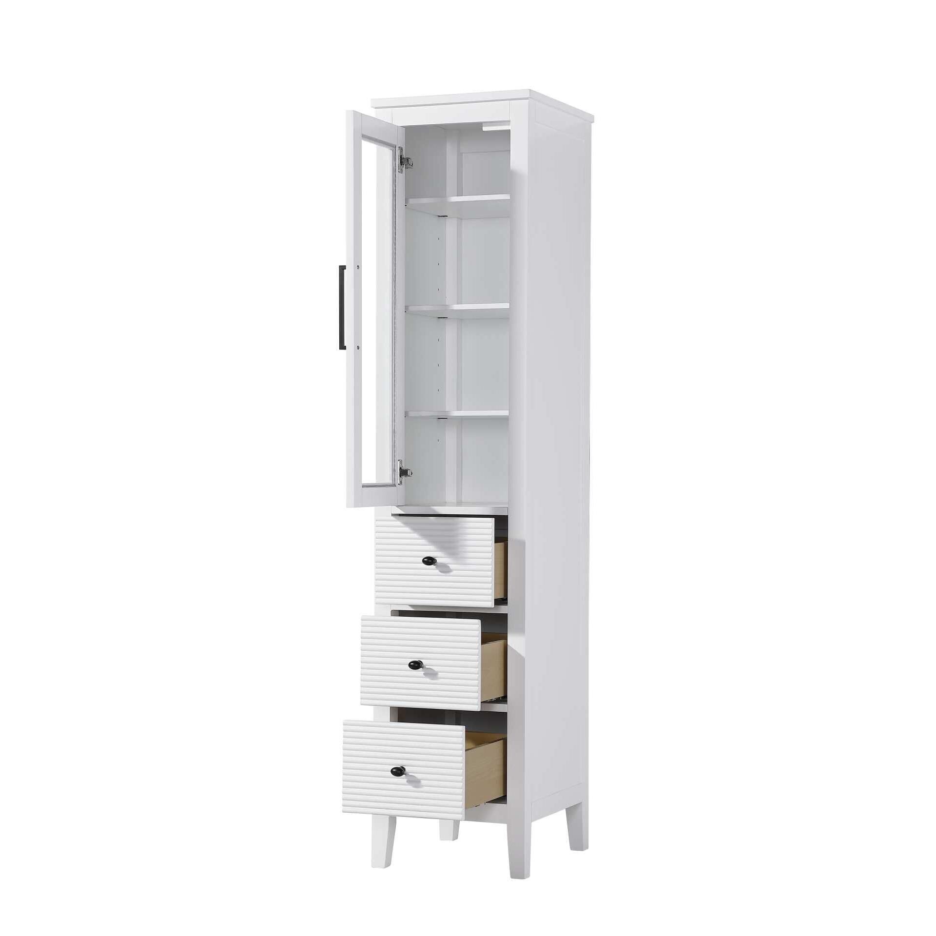 Shown in White finish