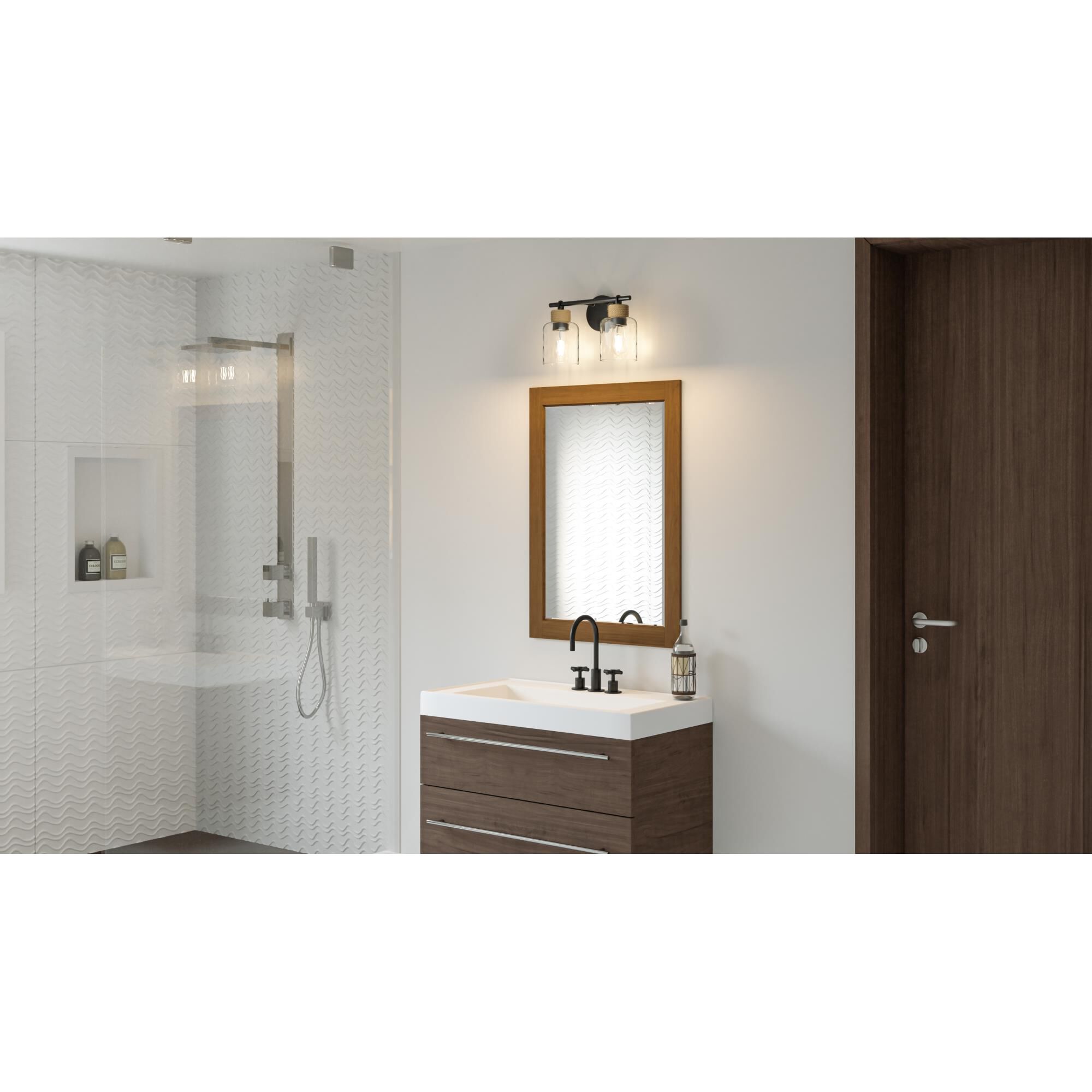 Baltic 14 Inch 2 Light Bath Vanity Light by Quoizel