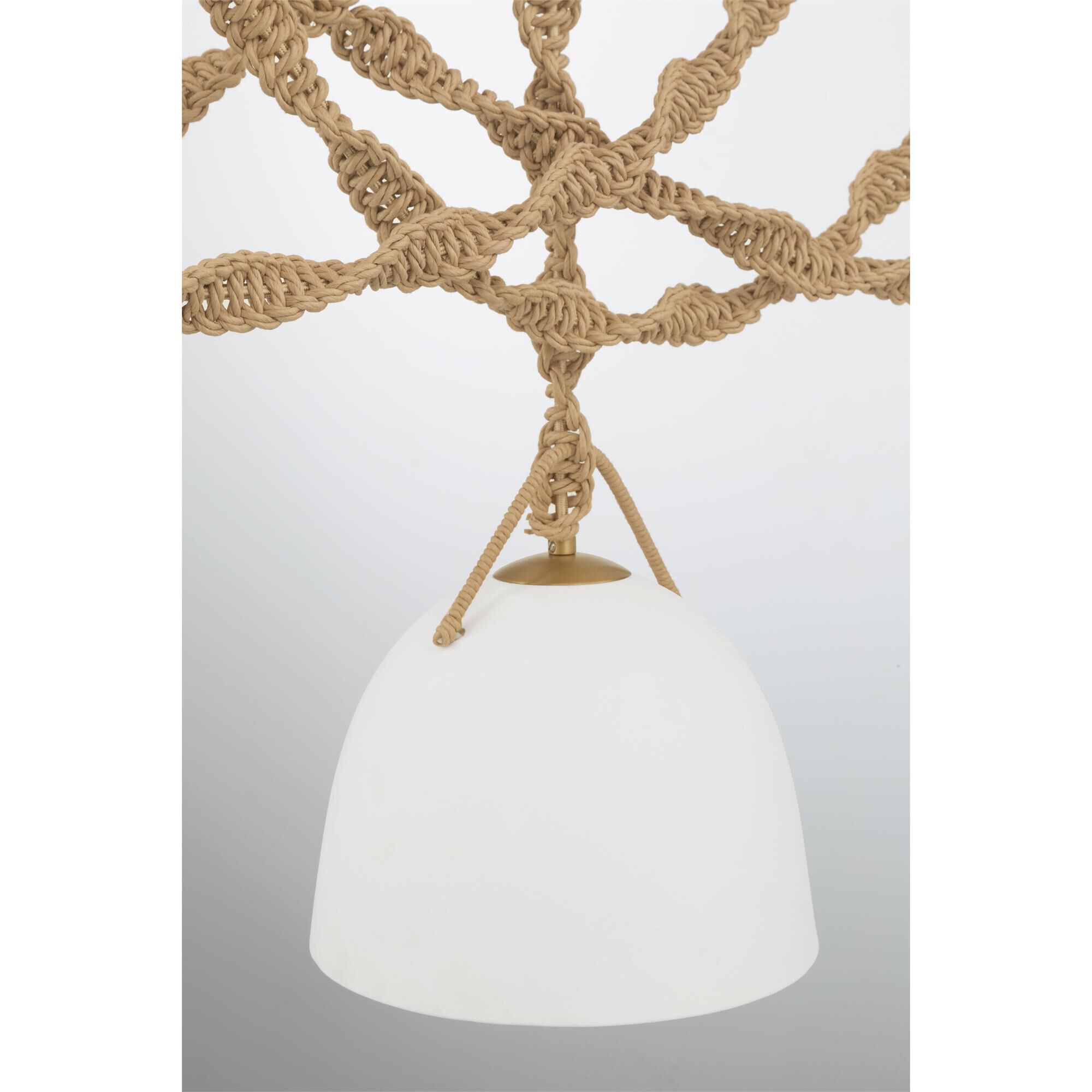 Shown in Legacy Brass finish and White shade
