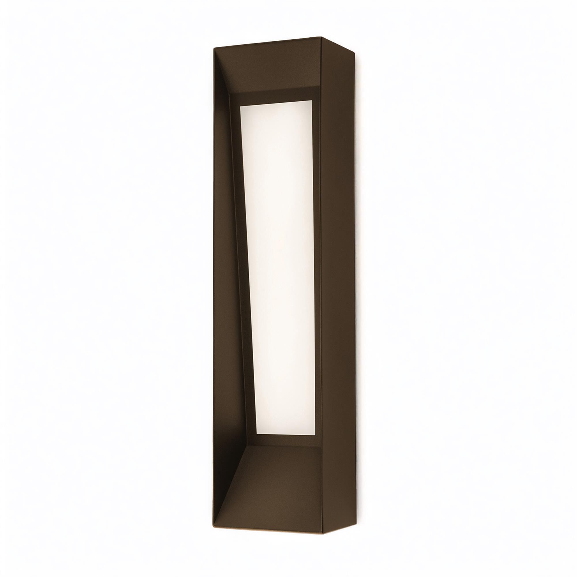 Shown in Bronze finish and White Acrylic glass
