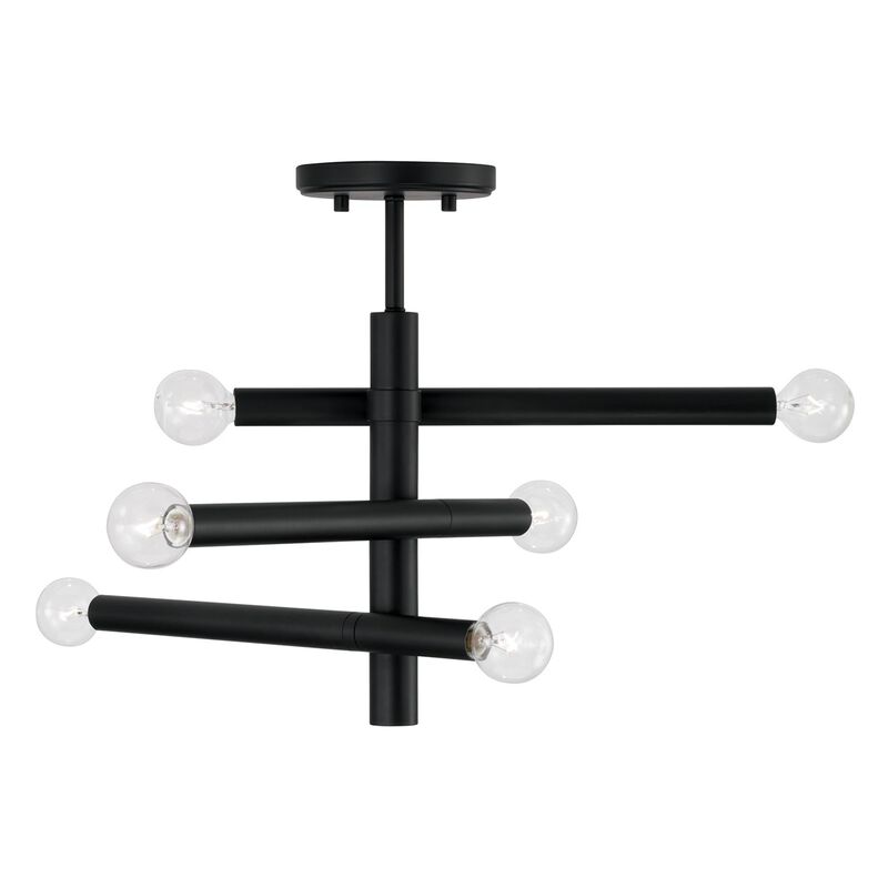 Zane 20 Inch 6 Light Semi Flush Mount by Capital Lighting Fixture Company