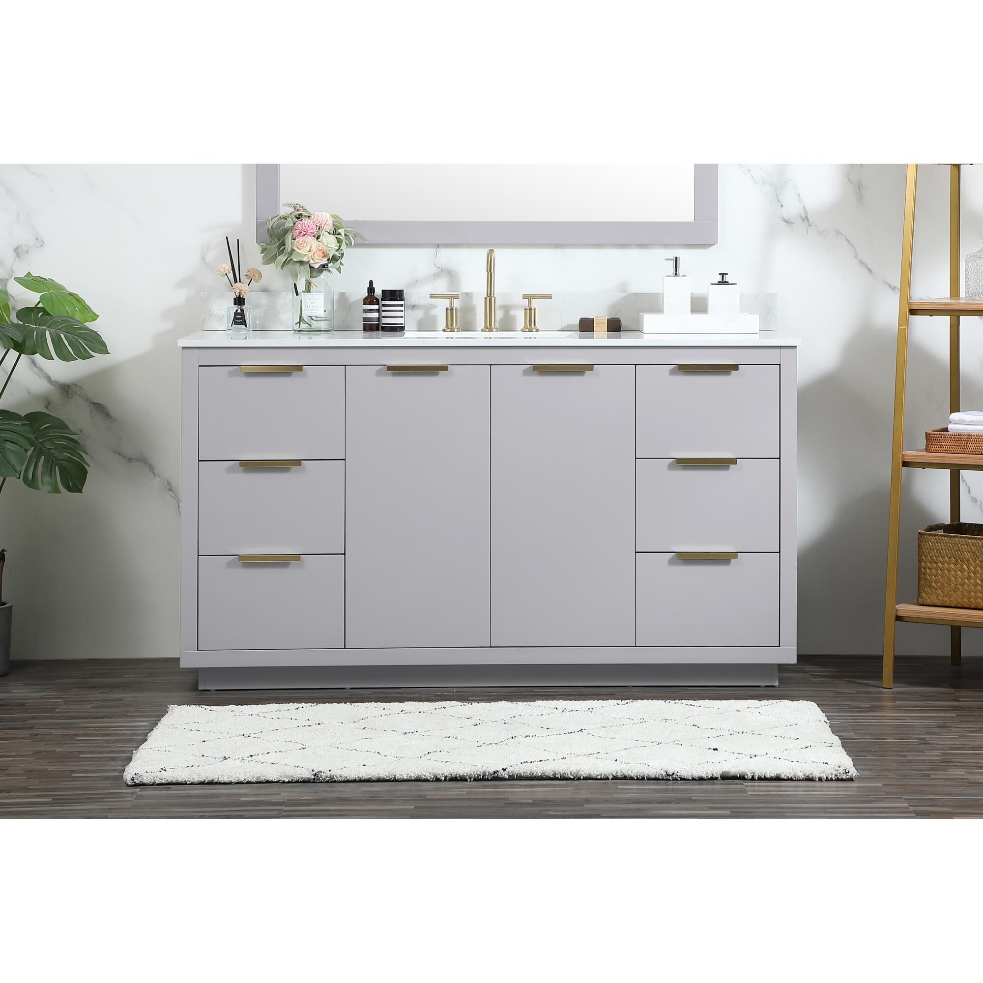 Shown in Grey finish