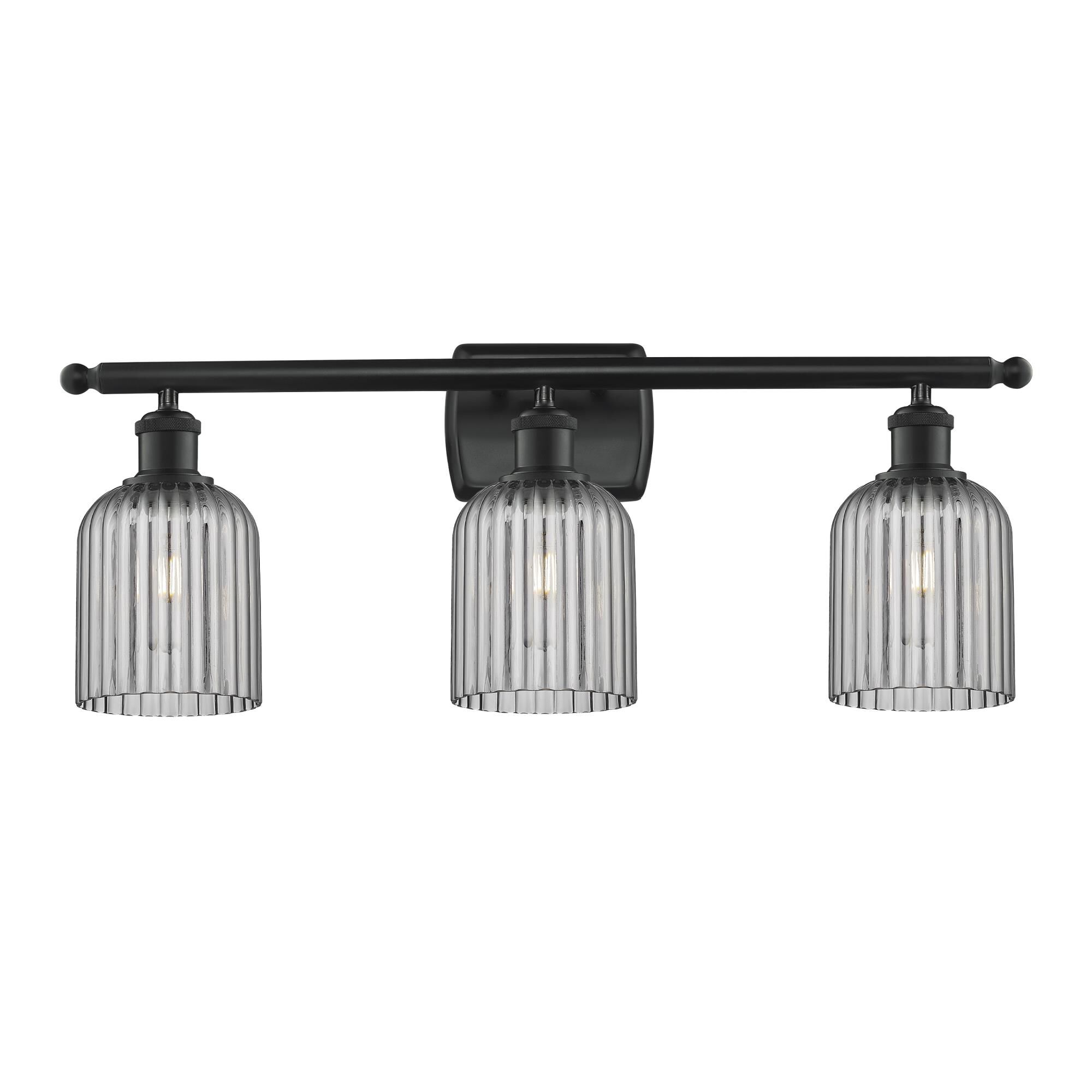 Shown in Matte Black finish and Light Smoke shade