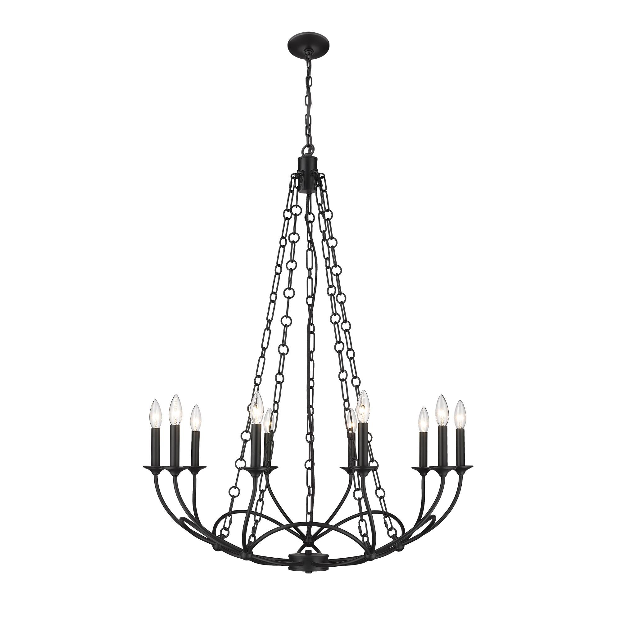 Arabella 33 Inch 10 Light Chandelier by Z-Lite