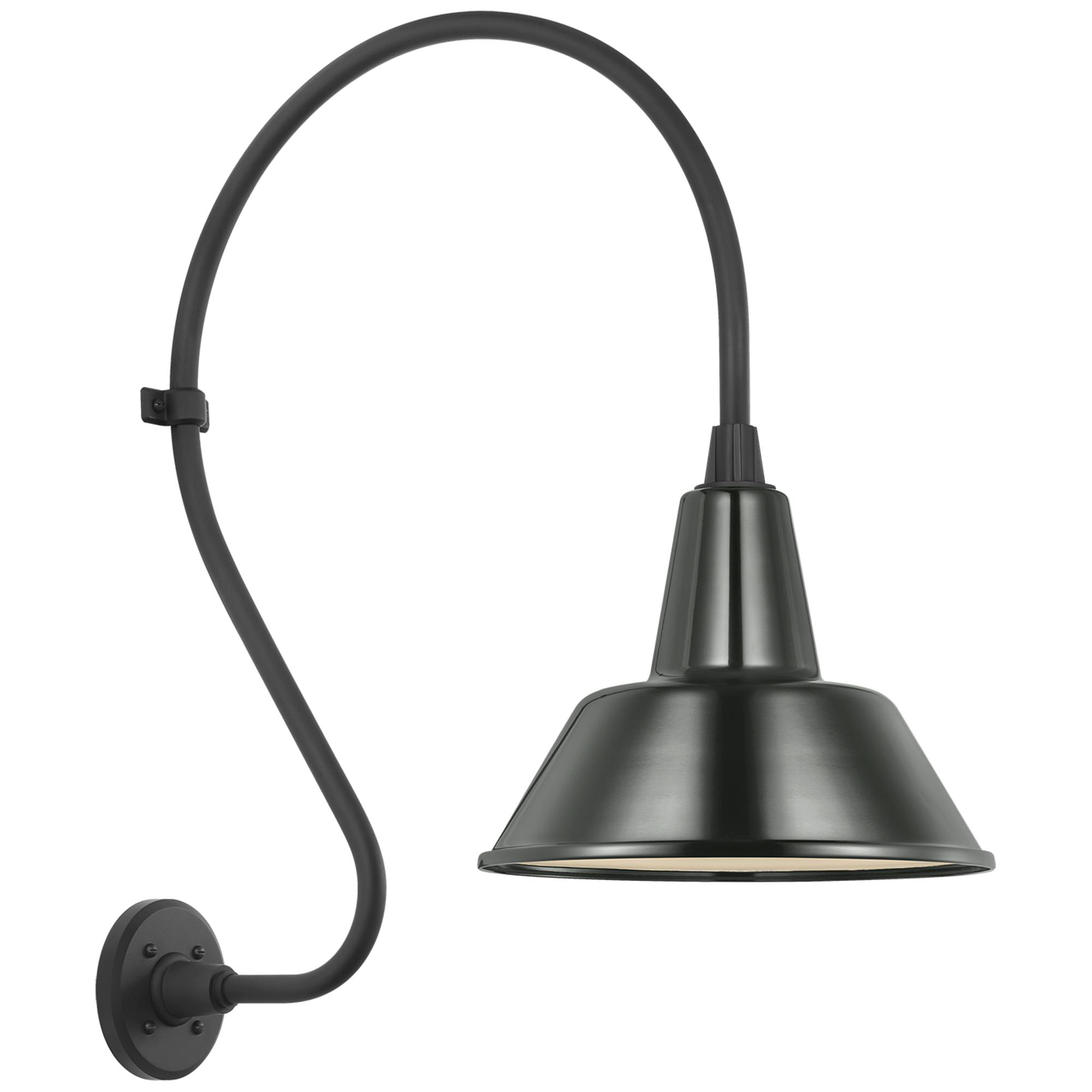 Shown in Matte Black finish and Green shade