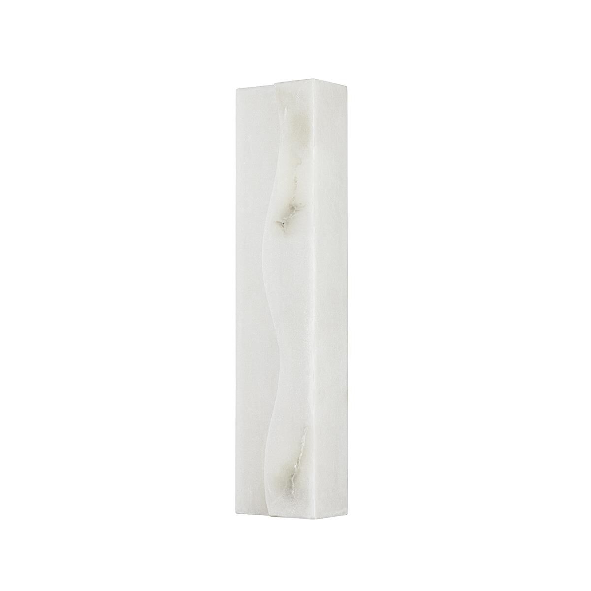Shown in Soft White finish and White Spanish Alabaster shade