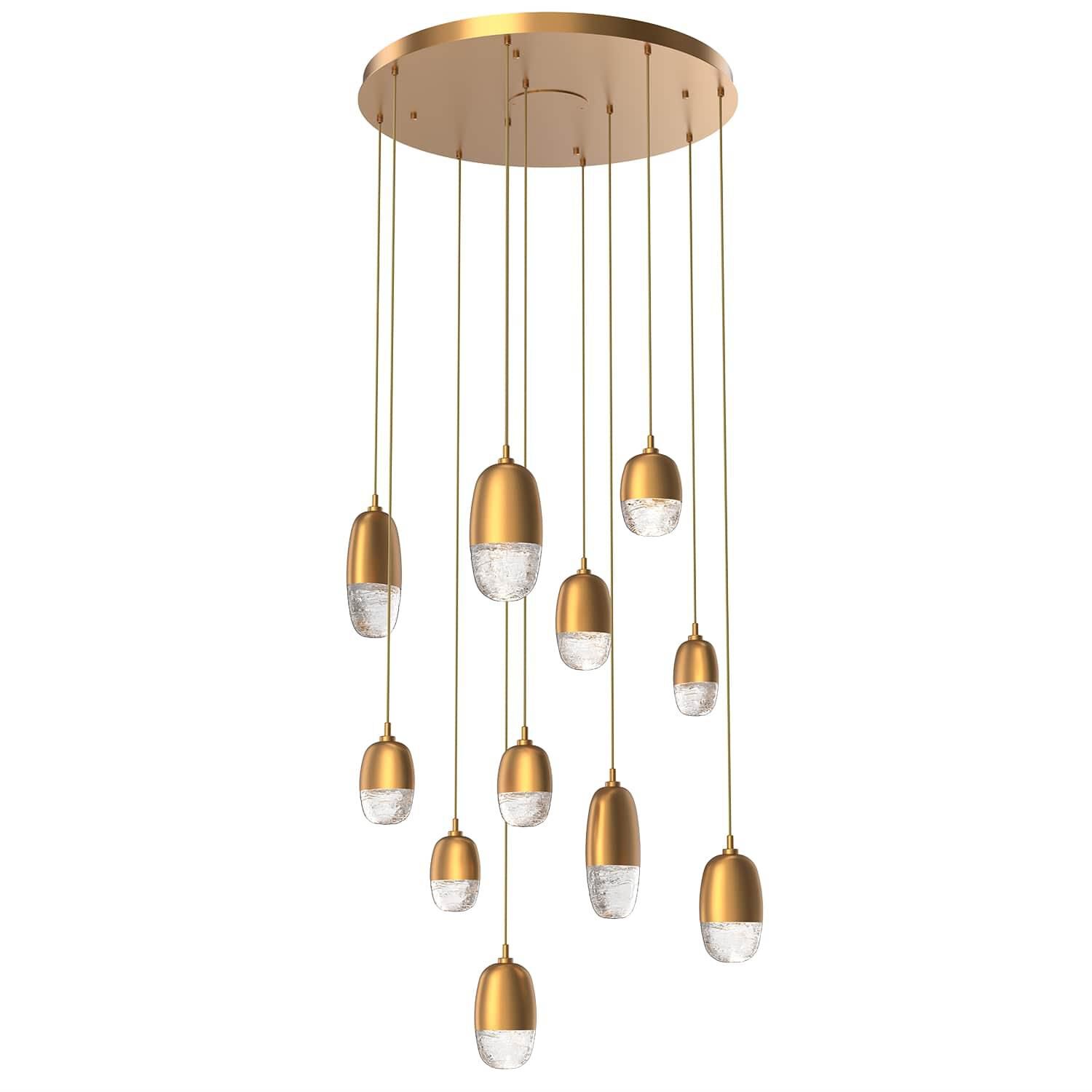 Pebble 30 Inch 11 Light LED Multi Light Pendant by Hammerton Studio