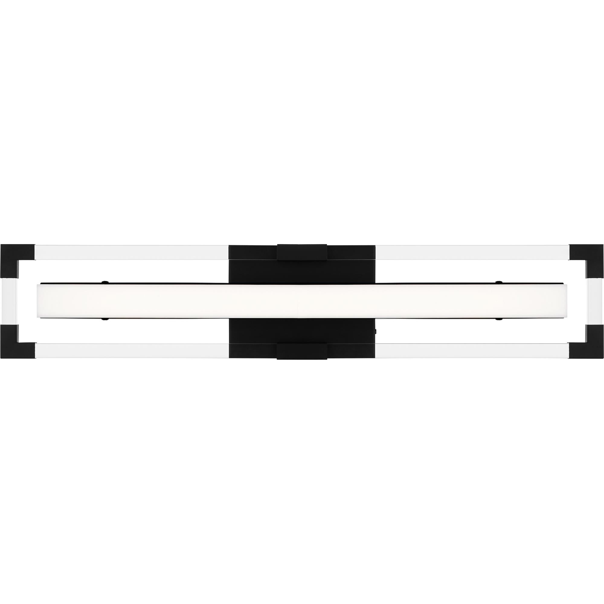 Shown in Matte Black finish and Etched Acrylic shade