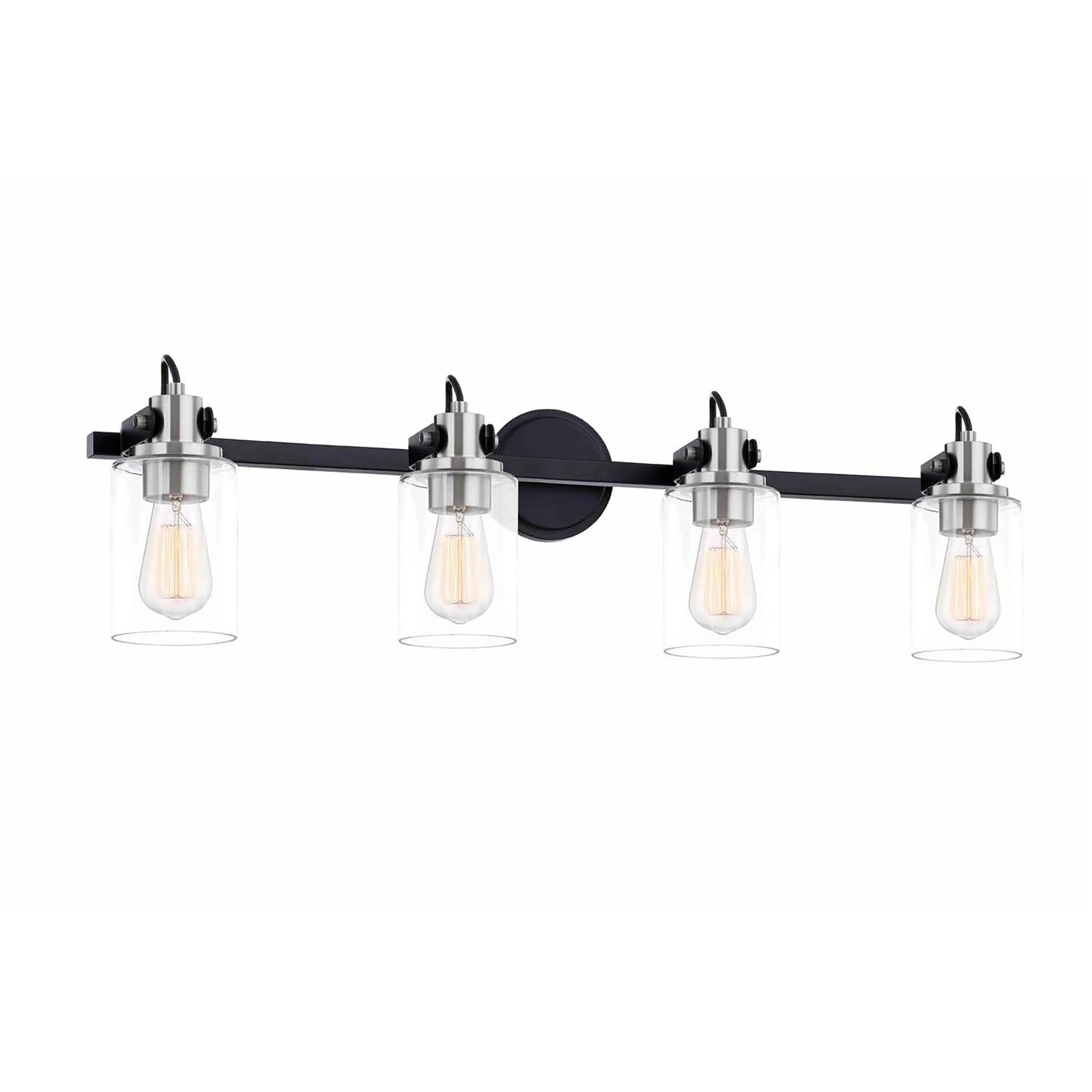 Fusion Brooklyn 33 Inch 4 Light Bath Vanity Light by Justice Design Group