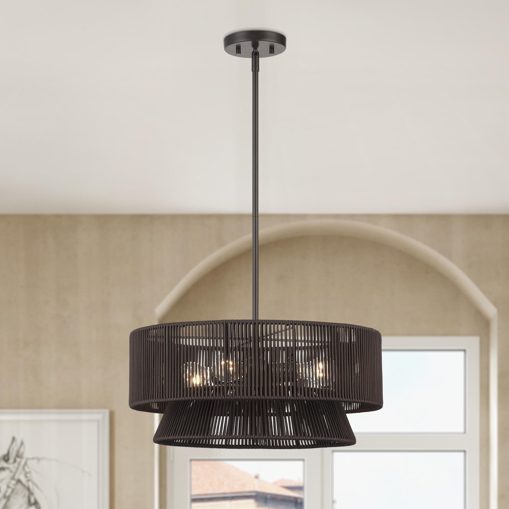 Florell 20 Inch Large Pendant by Livex Lighting