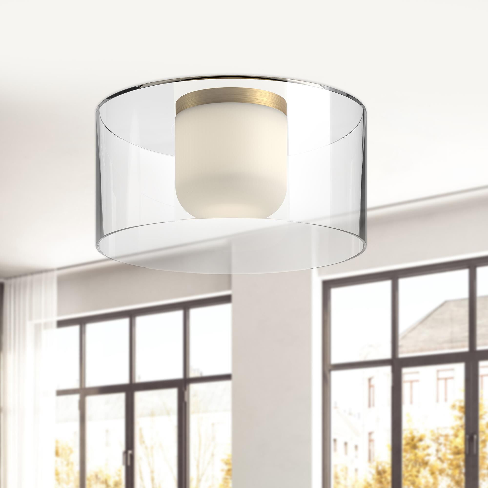 Birch 1 Light LED Flush Mount by Kuzco Lighting