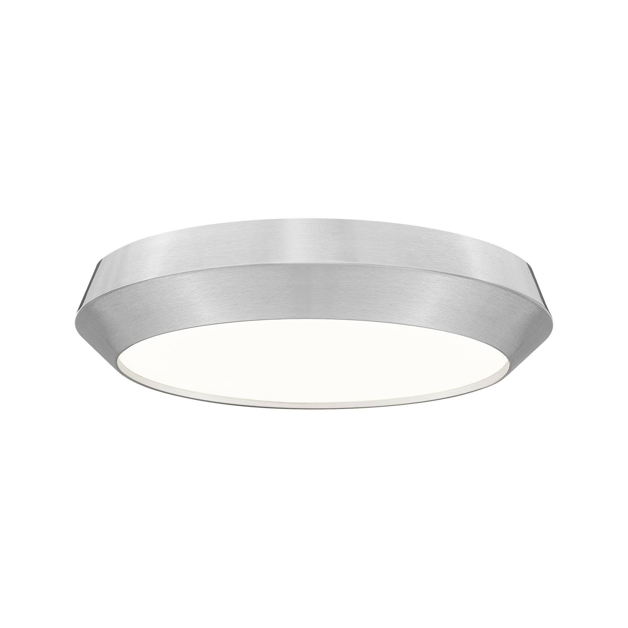 Shown in Brushed Nickel finish and White glass