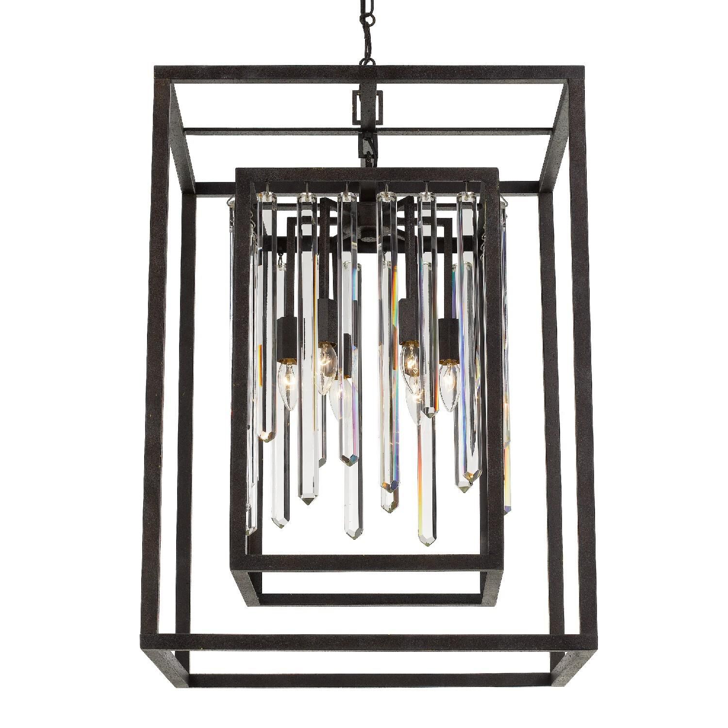 Hollis 21 Inch 6 Light Mini Chandelier by Crystorama