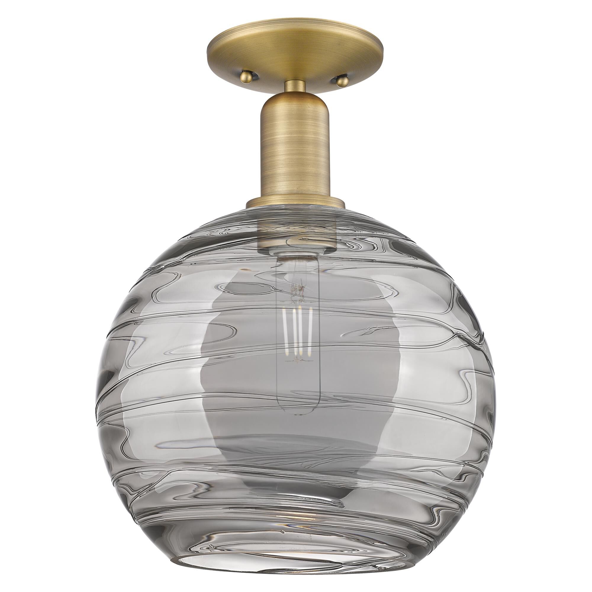 Bruno Marashlian Athens Deco Swirl 10 Inch Semi Flush Mount by Innovations Lighting