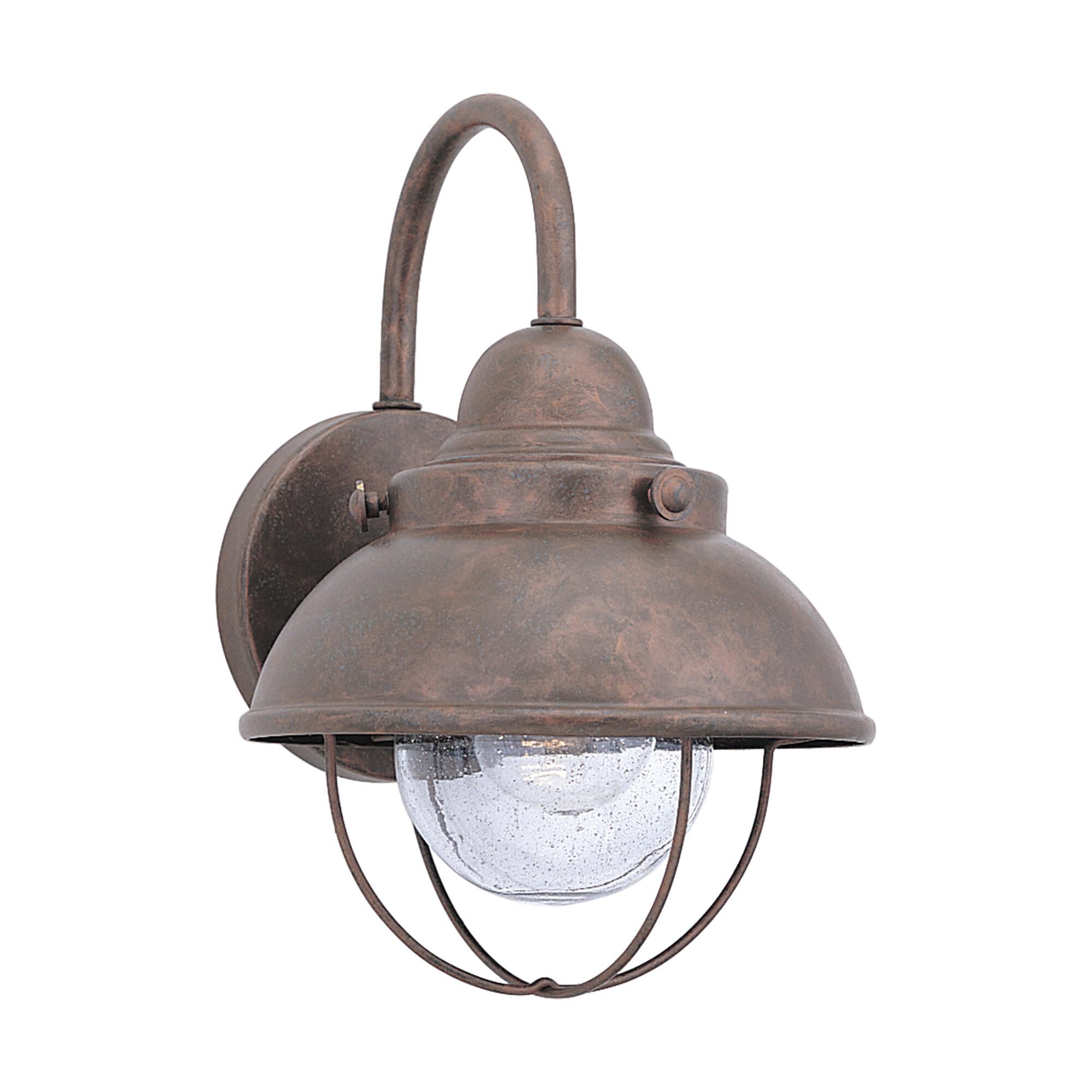 Shown in Weathered Copper finish and Clear Seeded  Diffuser glass and Clear Seeded Glass Diffuser shade