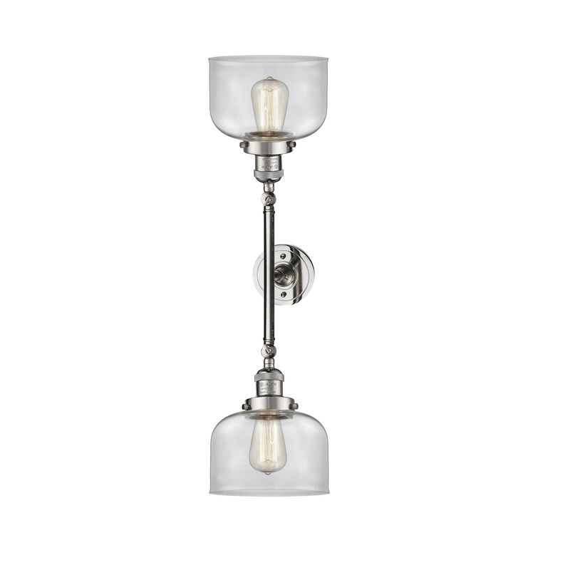 Bruno Marashlian Large Bell 19 Inch 2 Light Bath Vanity Light by Innovations Lighting