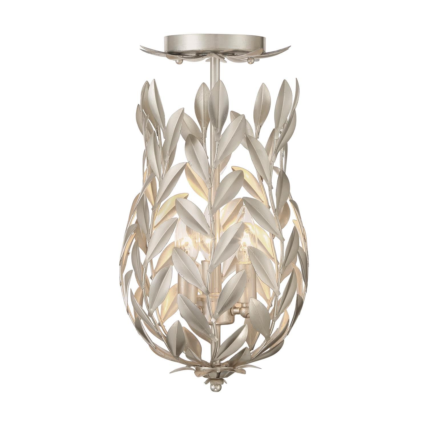 Broche 10 Inch Semi Flush Mount by Crystorama