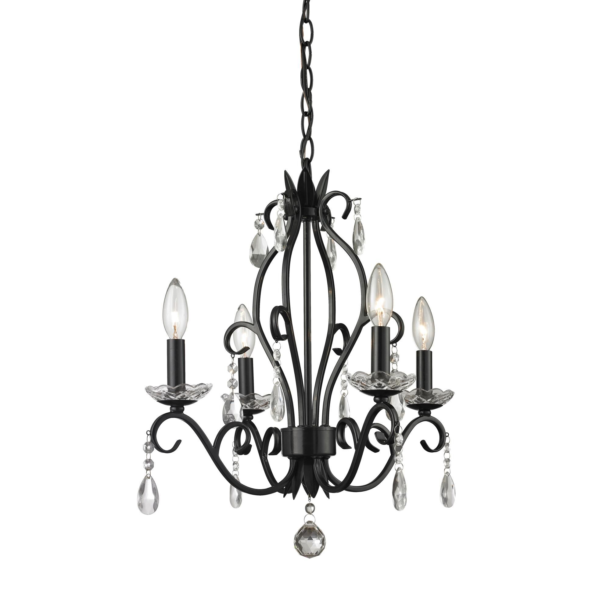 Princess 17 Inch 4 Light Mini Chandelier by Z-Lite
