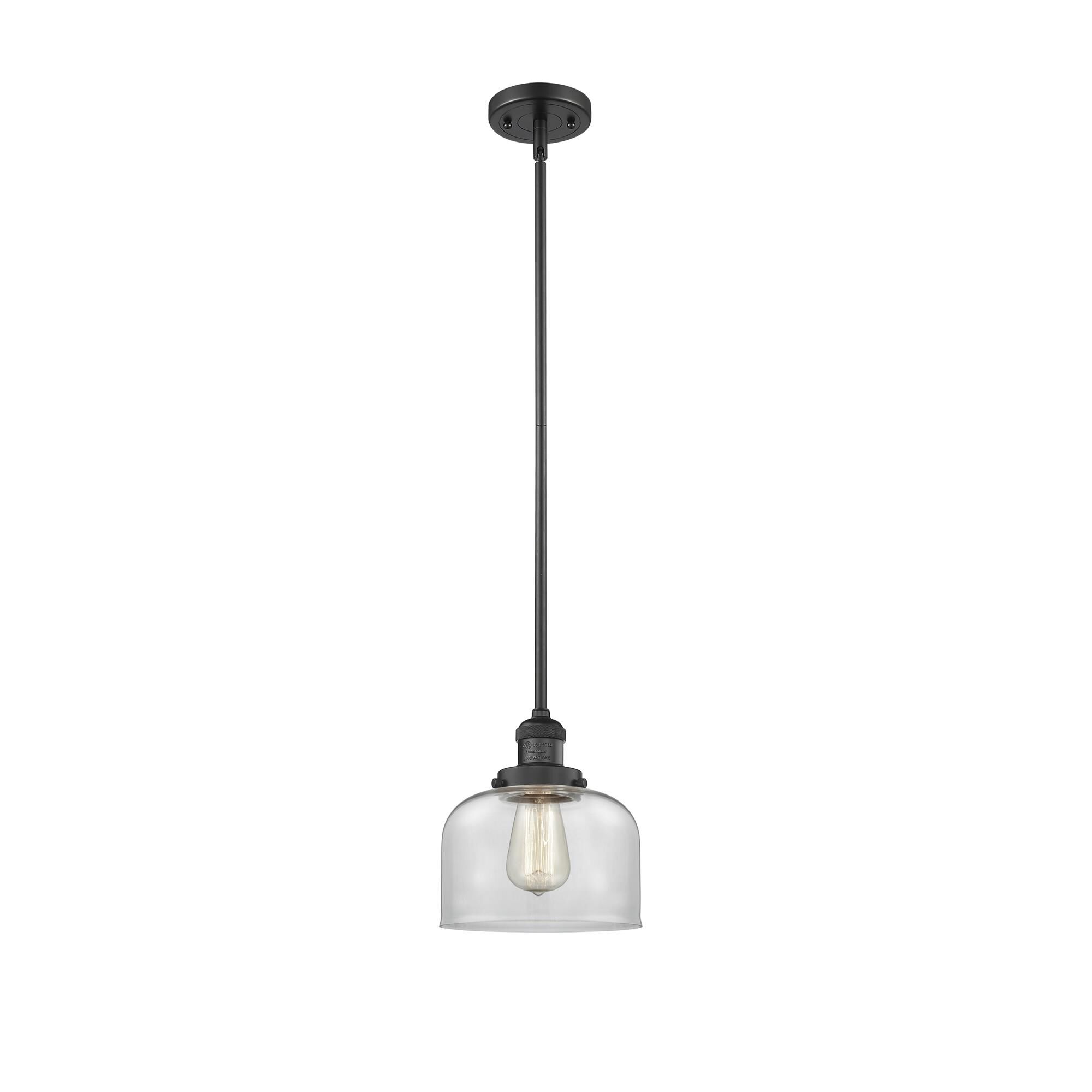 Shown in Matte Black finish and Clear glass