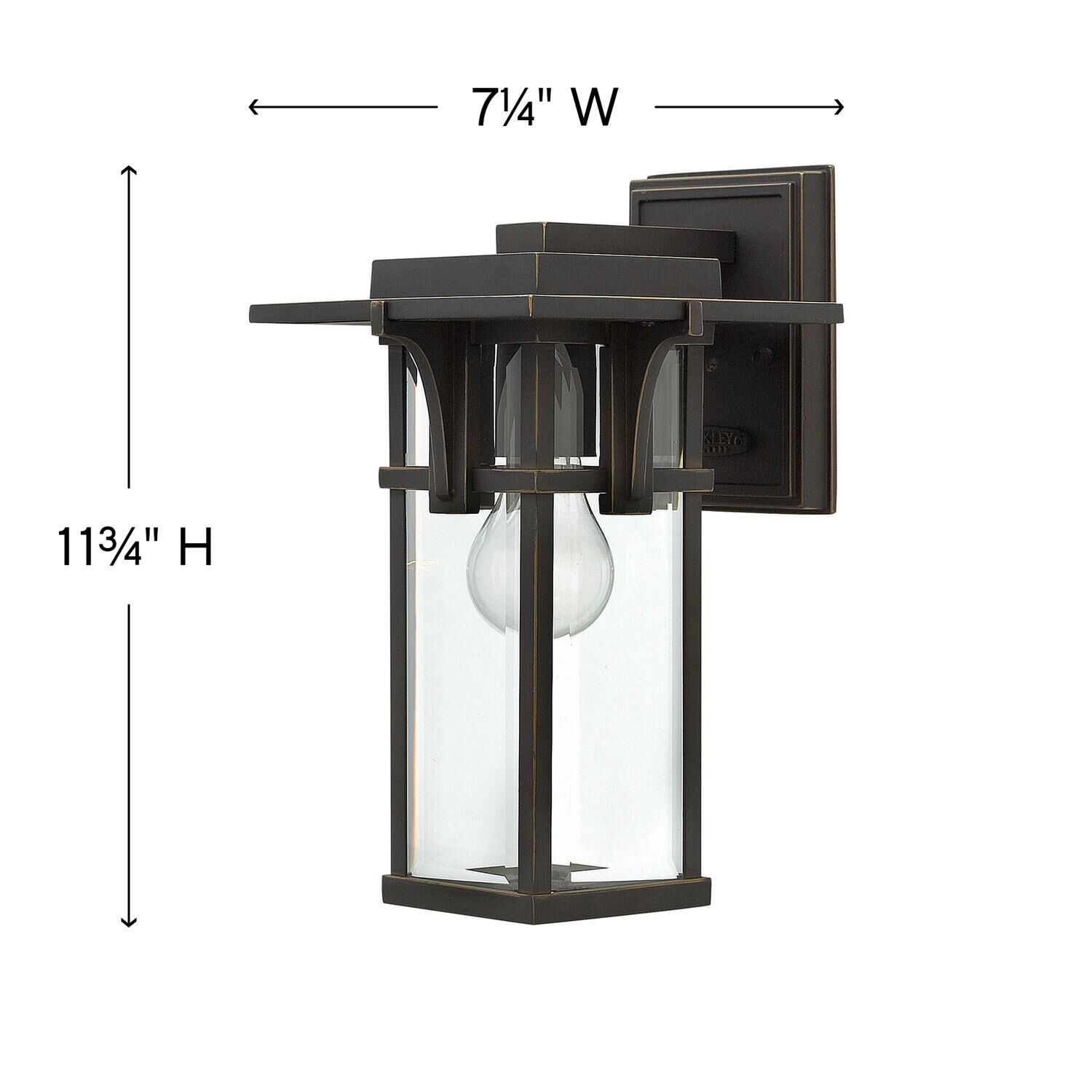 Hinkley Lighting Manhattan 11 Inch Tall Outdoor Wall Light