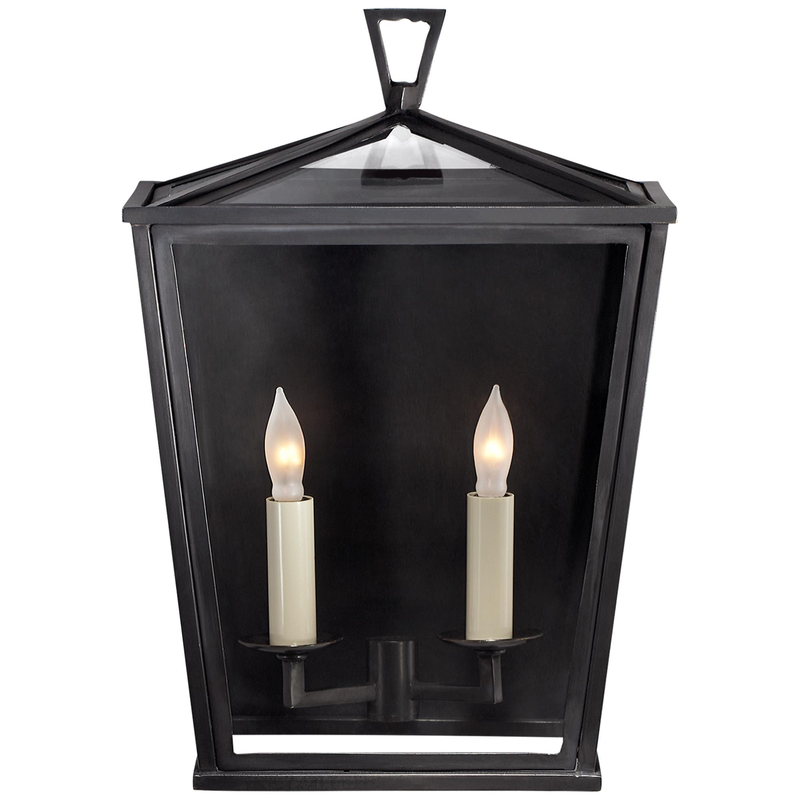 Chapman & Myers Darlana 14 Inch Tall 2 Light Outdoor Wall Light by Visual Comfort Signature Collection