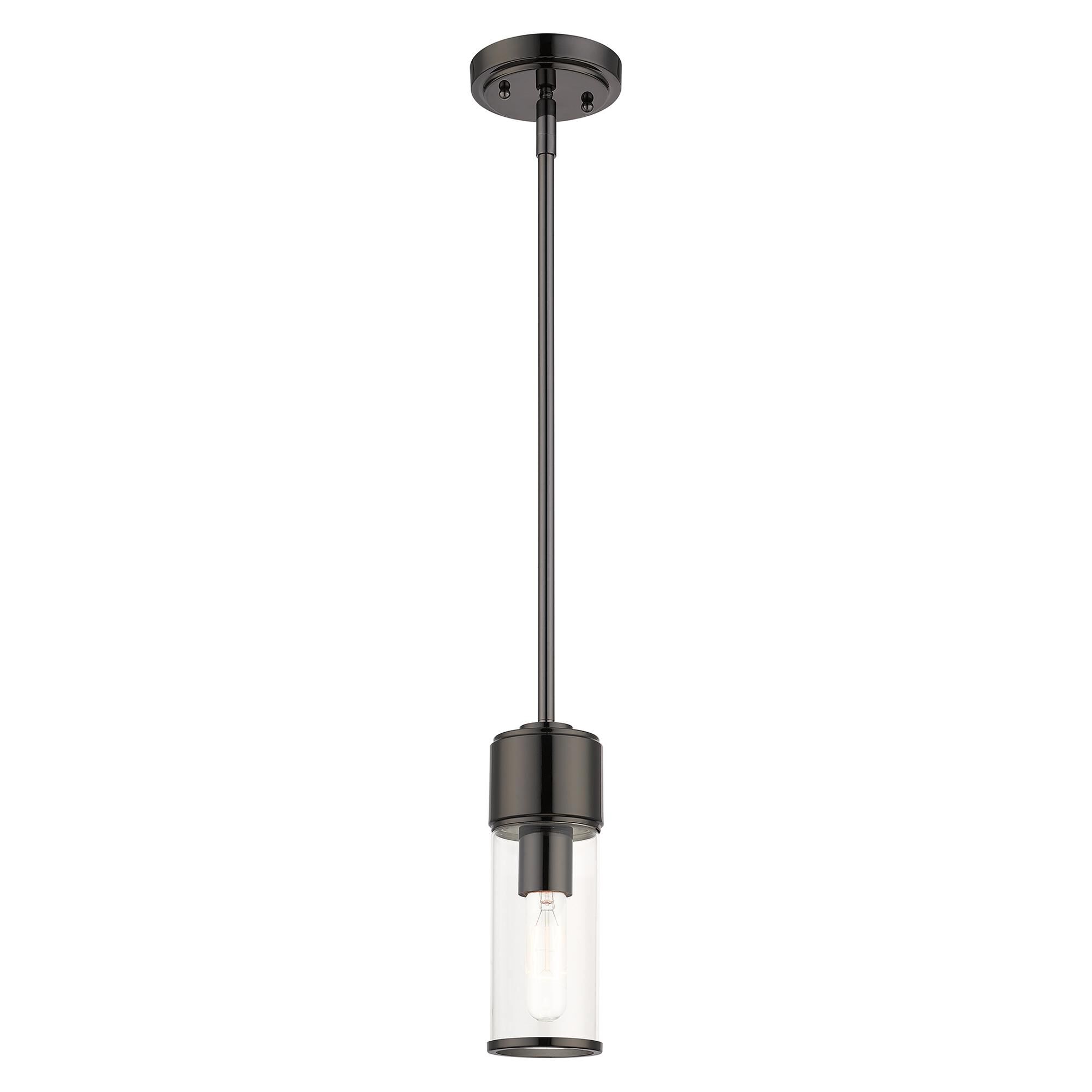 Shown in Black Chrome finish and Clear  glass