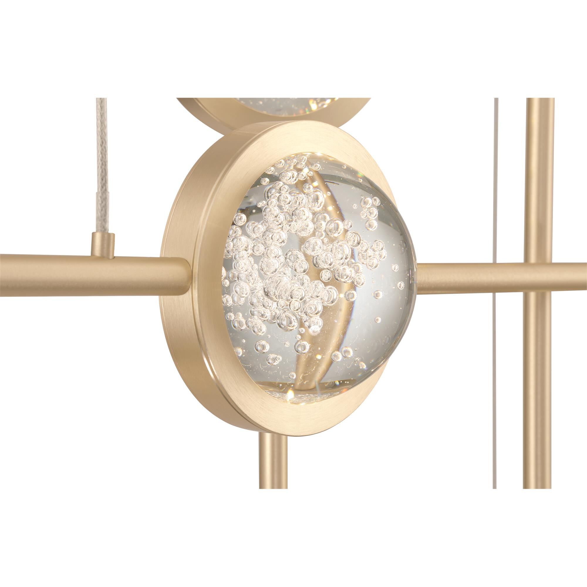 Shown in Gold finish and Clear  glass