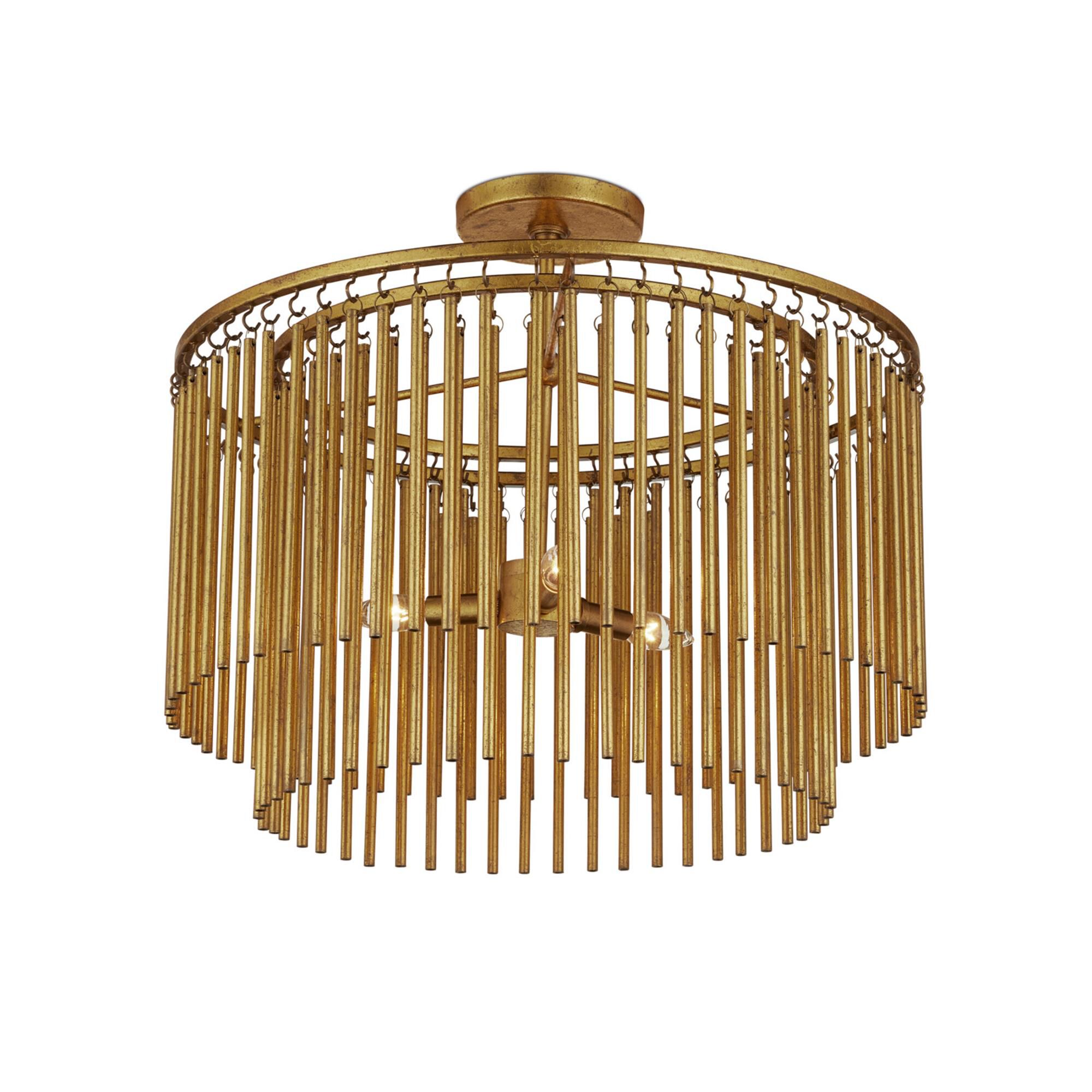 Mantra 24 Inch Semi Flush Mount,