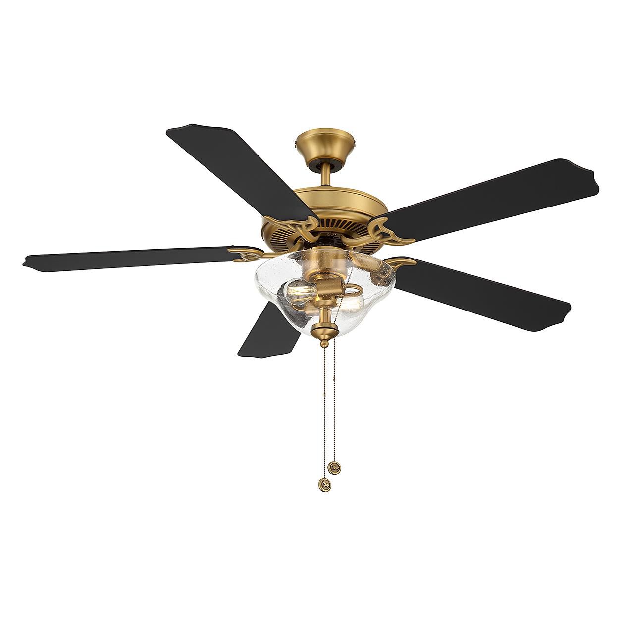 52 Inch Ceiling Fan with Light Kit by Meridian Lighting