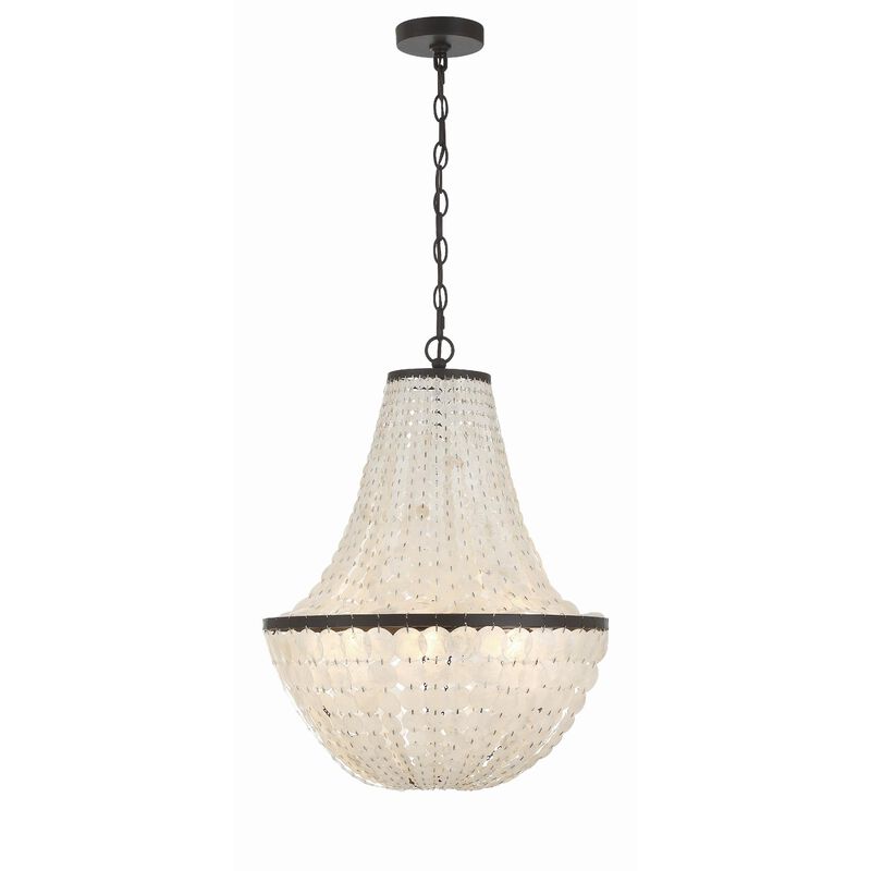 Brielle 18 Inch 6 Light Mini Chandelier by Crystorama