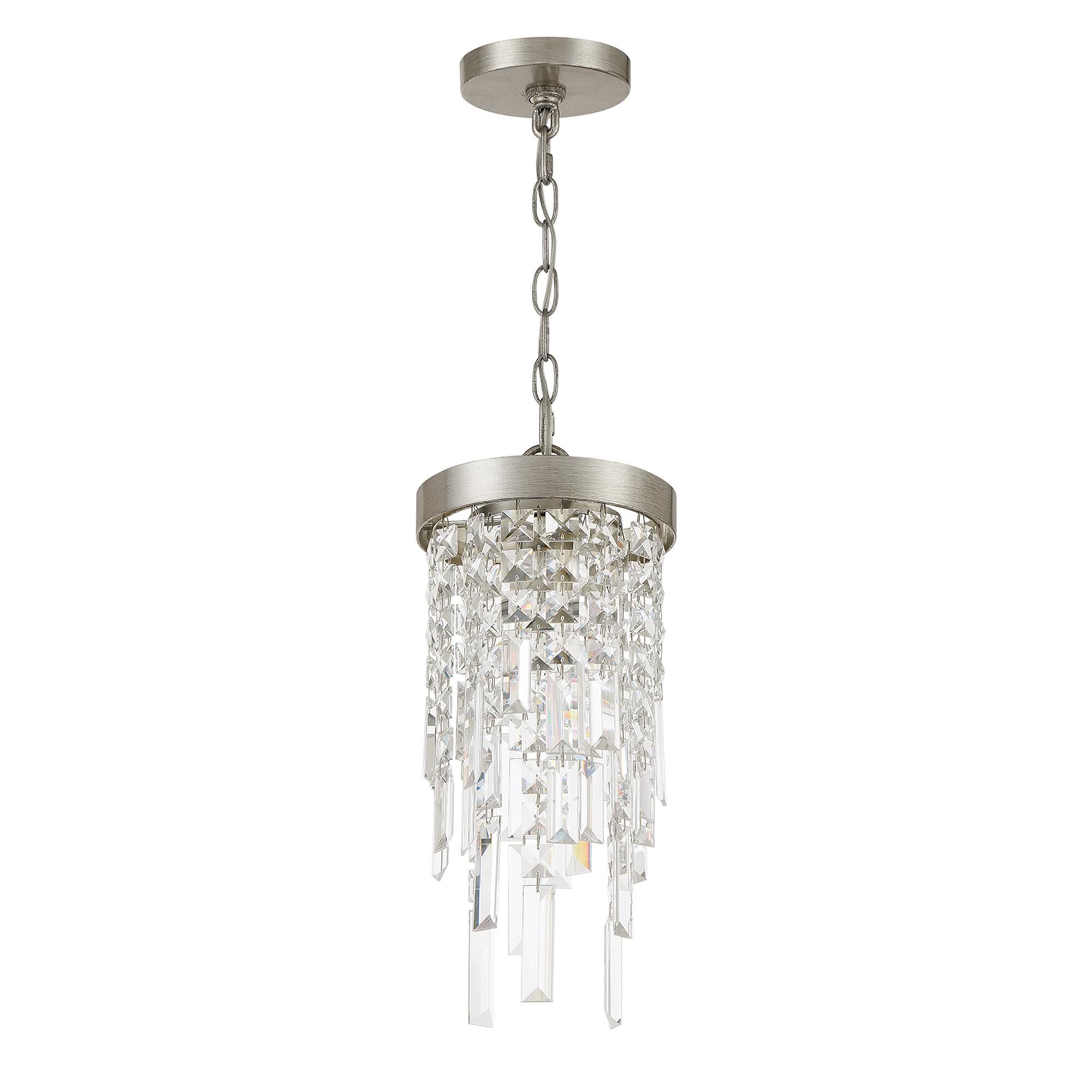 Shown in Antique Silver finish and Hand Cut crystal