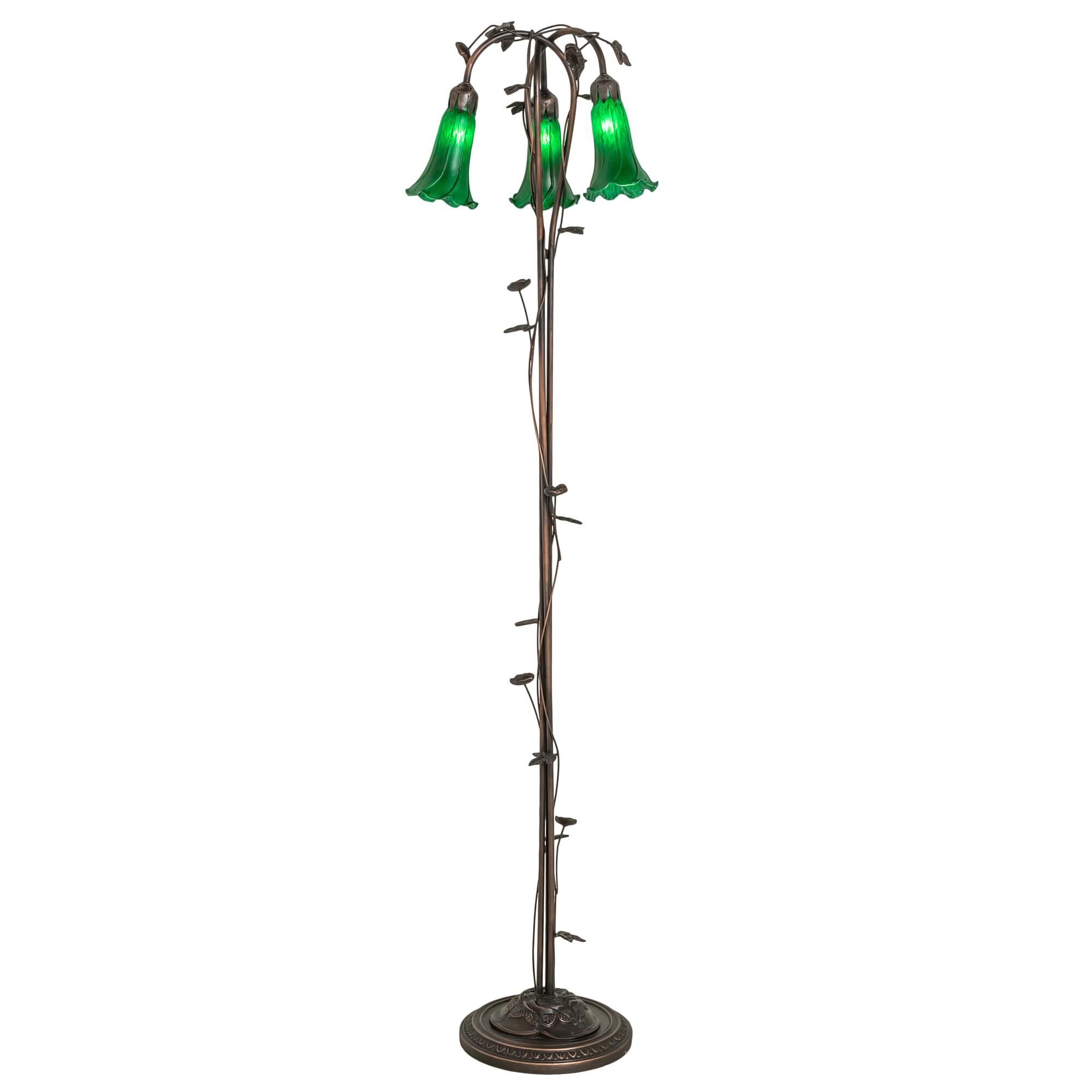 Green 58 Inch Floor Lamp by Meyda Lighting