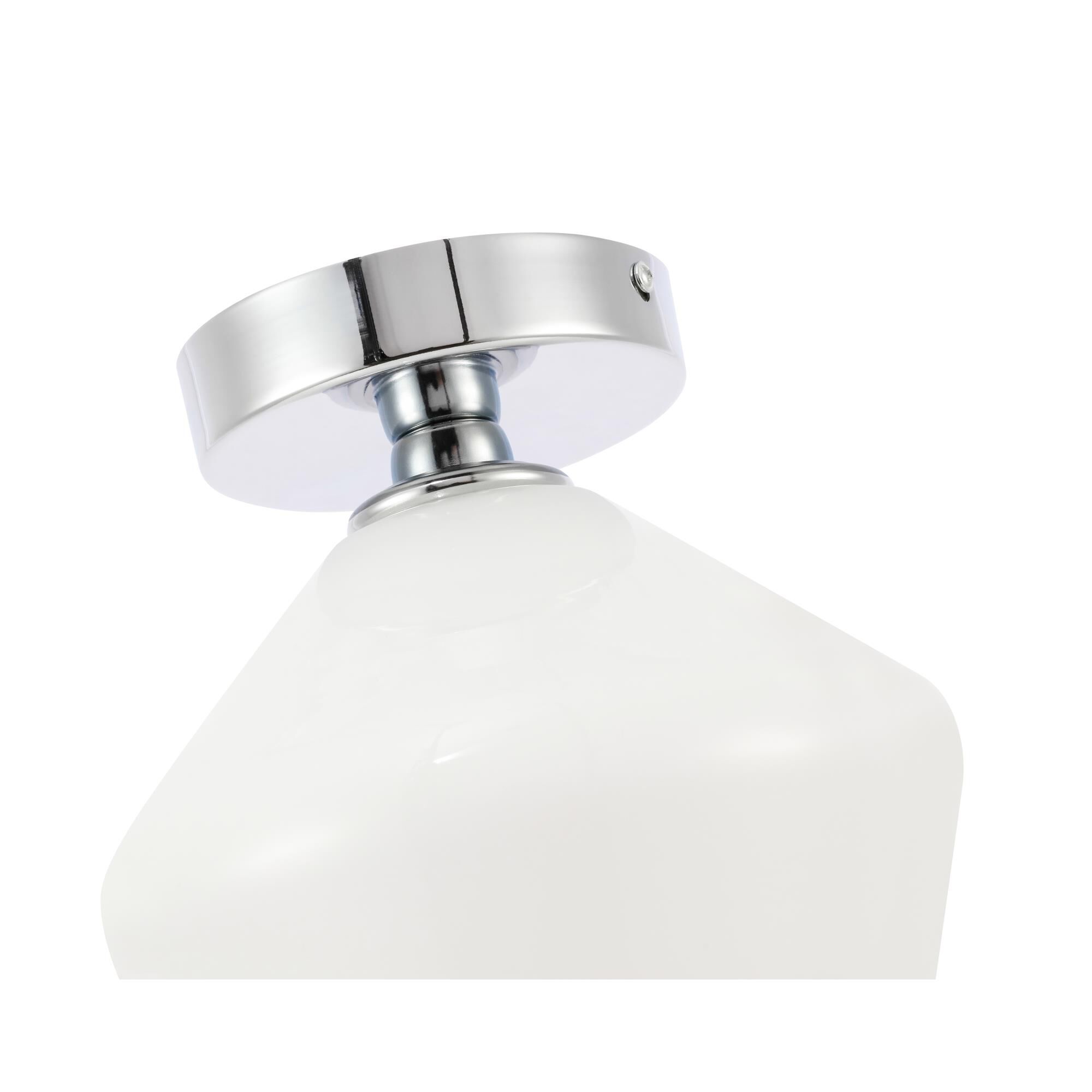 Gene 8 Inch Semi Flush Mount by Elegant Lighting