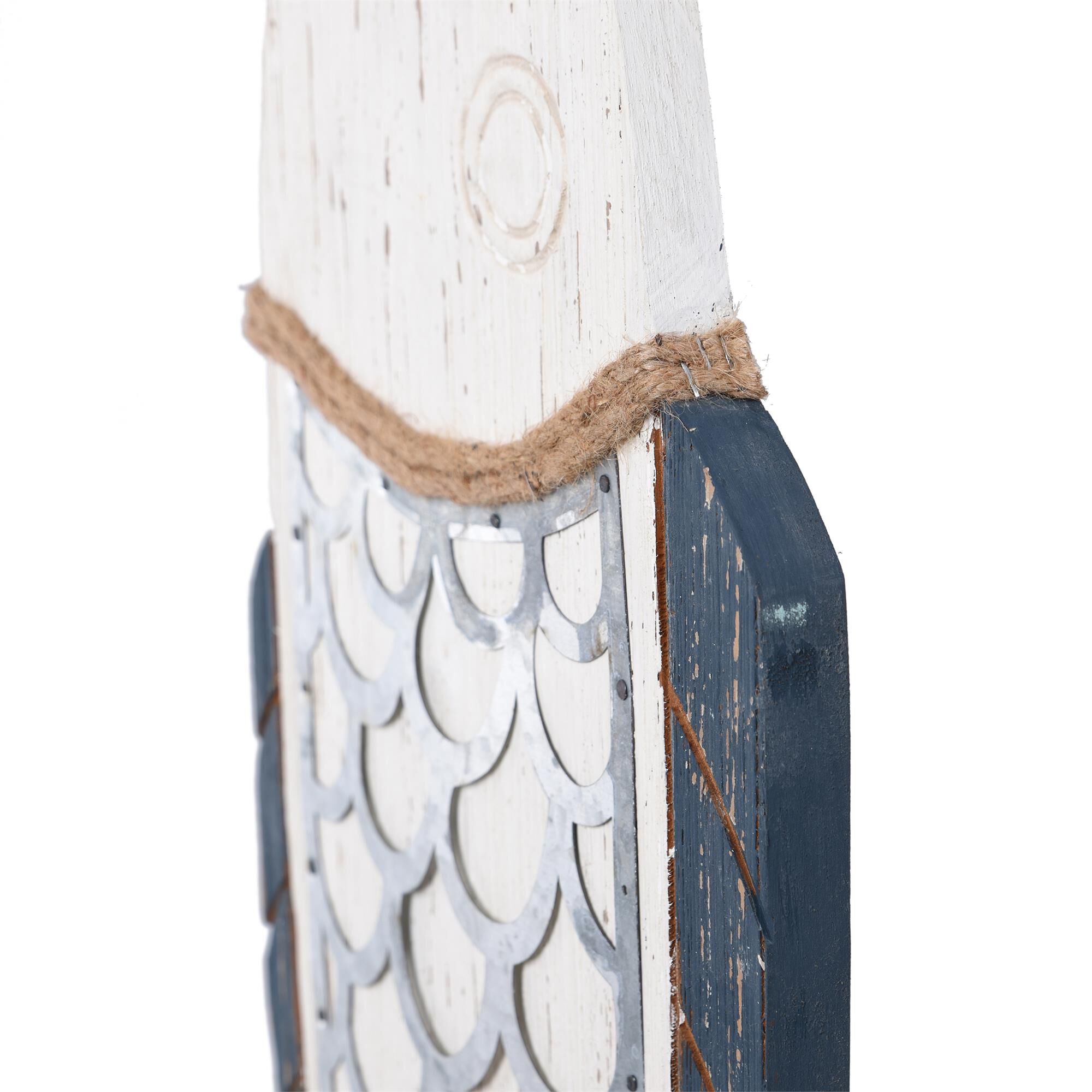 Shown in Dark Blue, White finish