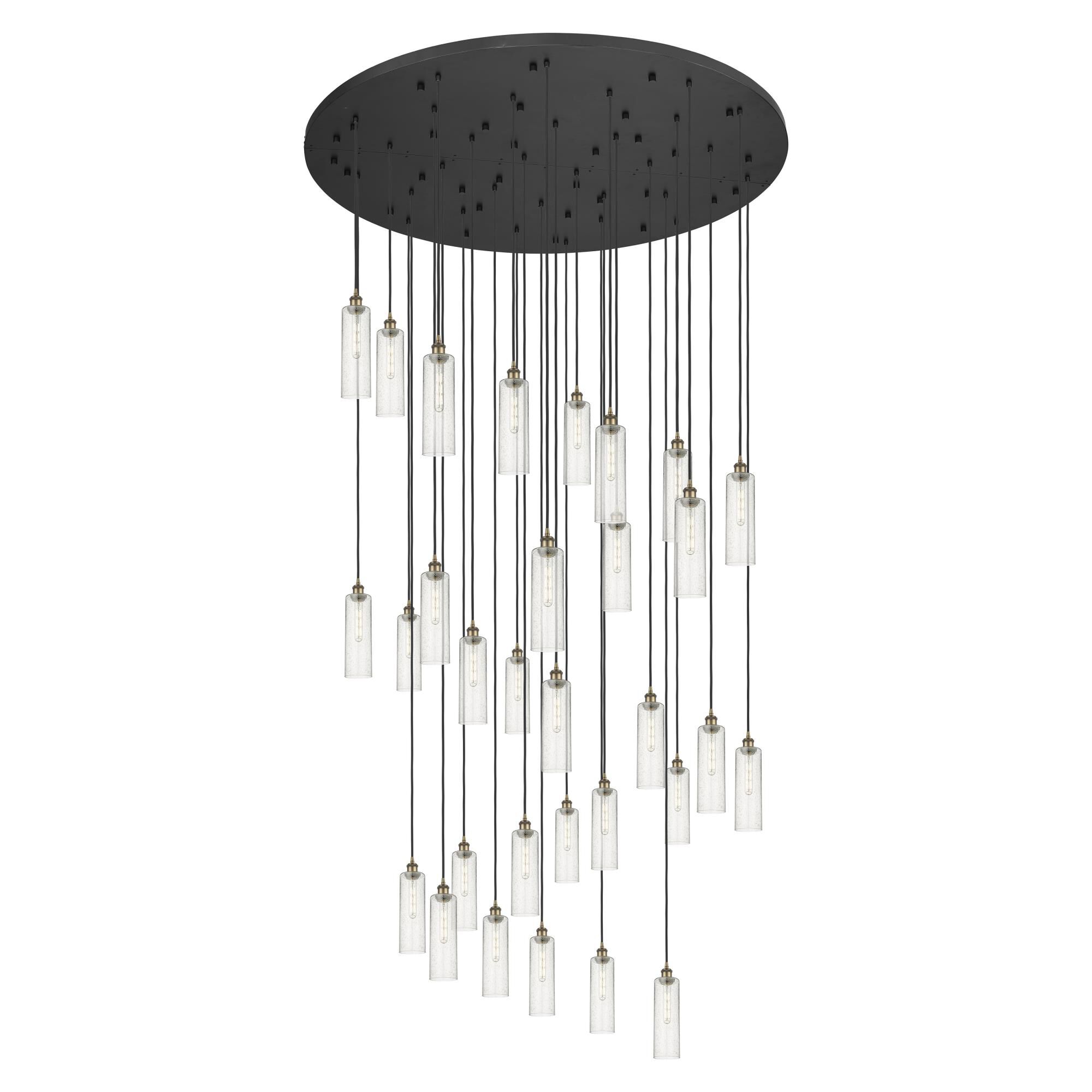 Shown in Brushed Brass finish and Seedy shade