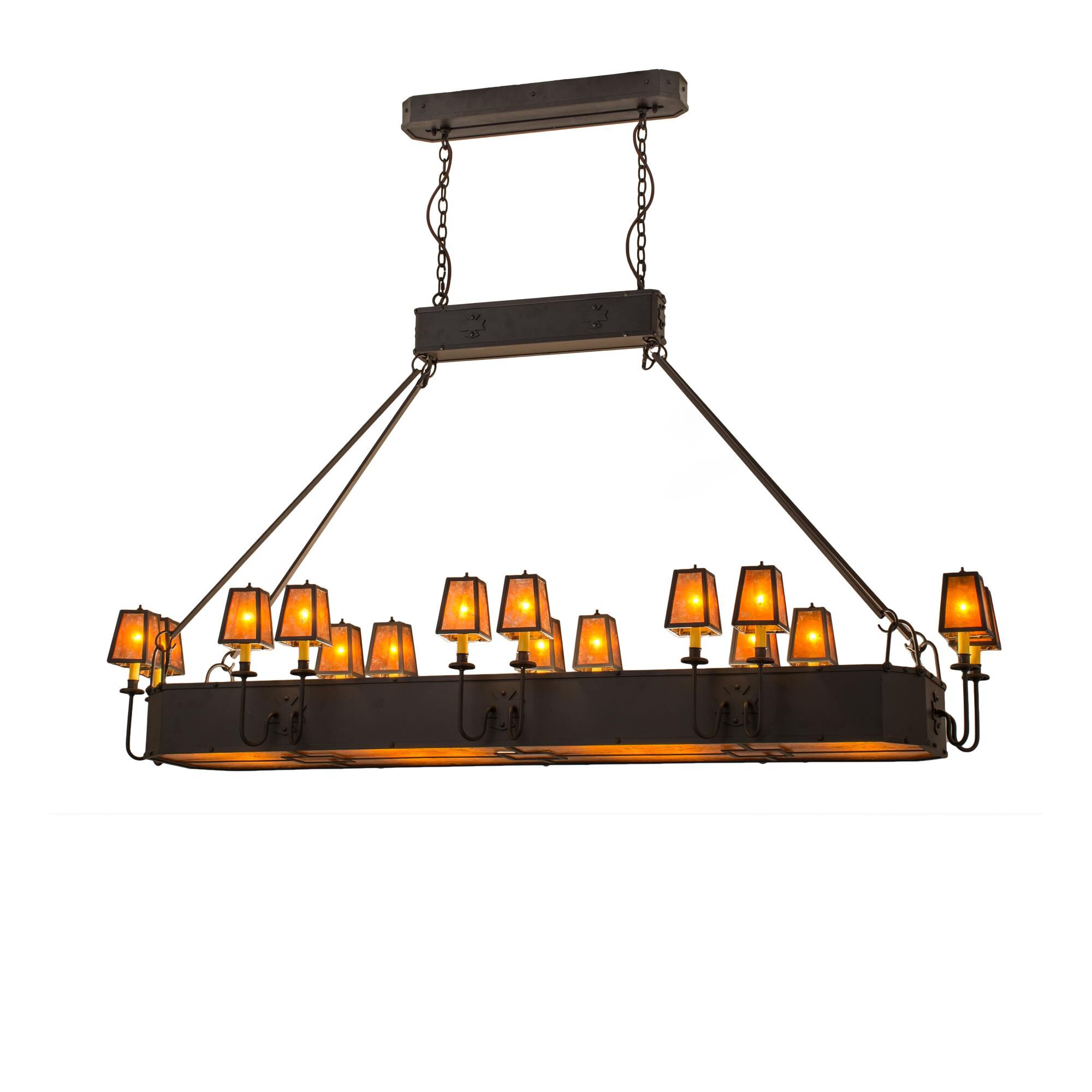Carpathian 82 Inch 12 Light Chandelier by Meyda Lighting