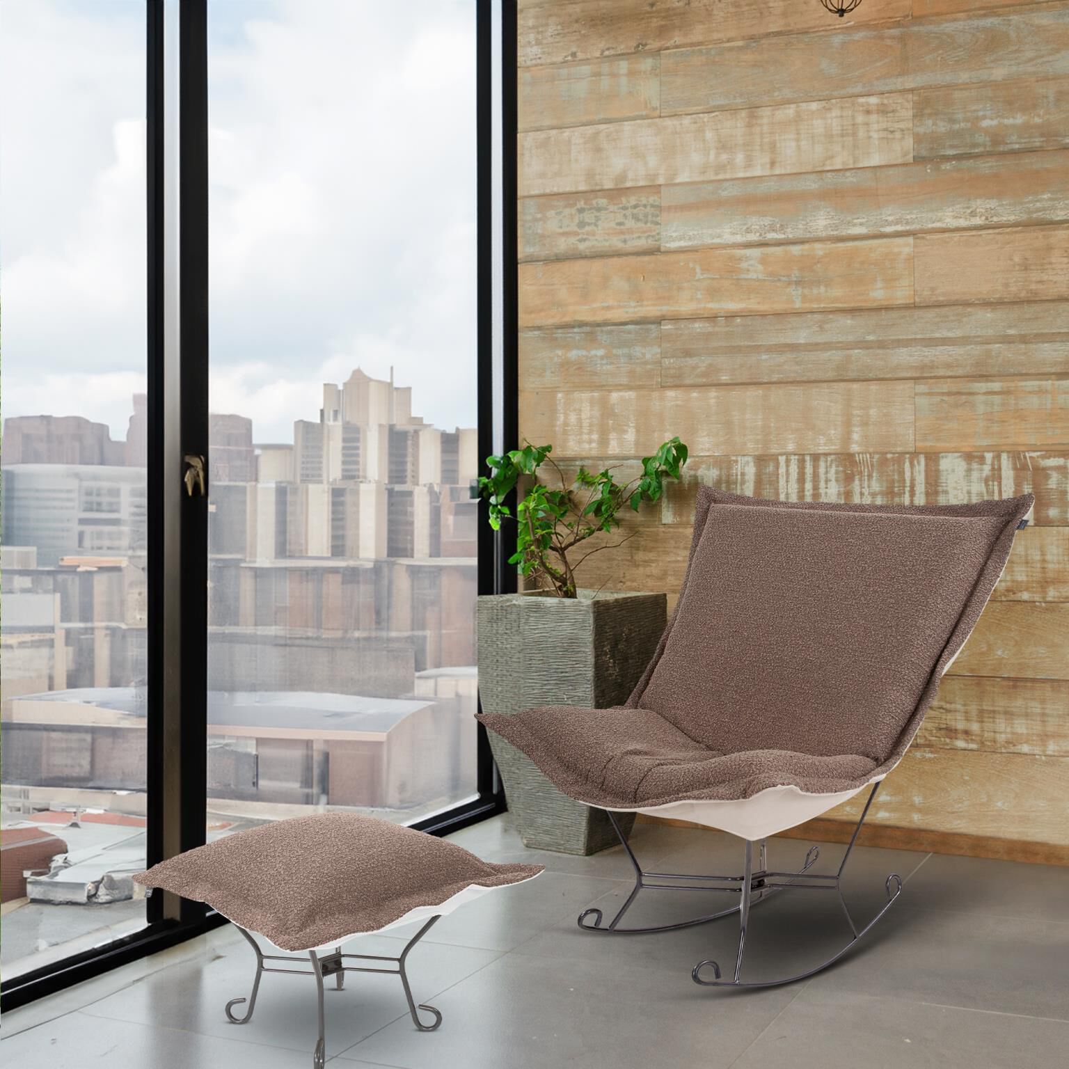 The Barbet Puff Accent Chair by Howard Elliott Collection