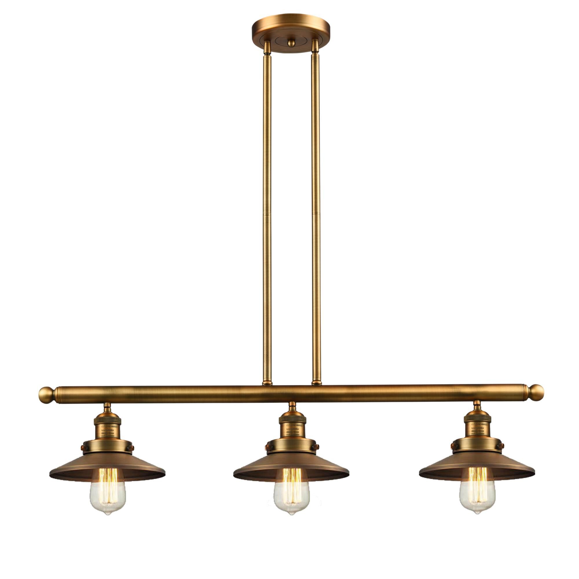 Bruno Marashlian Railroad 36 Inch 3 Light Linear Suspension Light by Innovations Lighting
