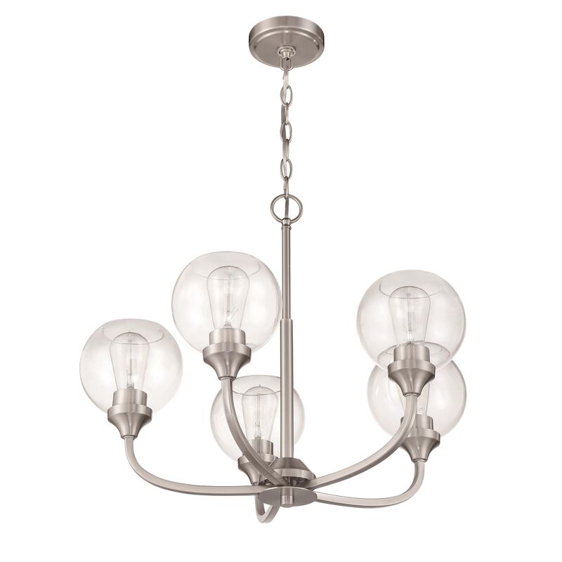 Glenda 23 Inch 5 Light Chandelier by Craftmade