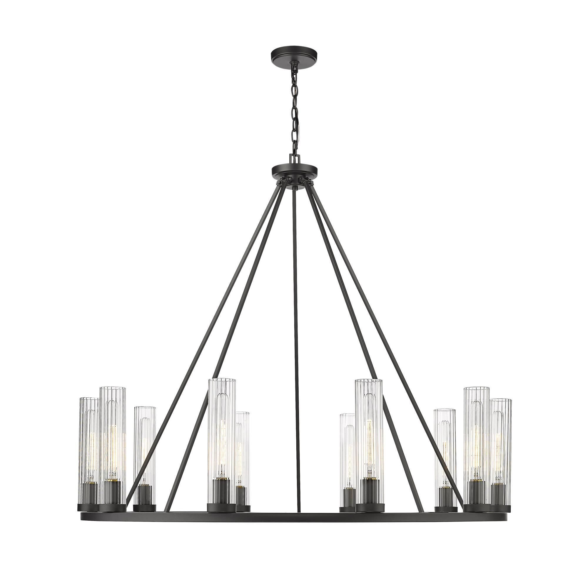 Beau 46 Inch 10 Light Chandelier by Z-Lite