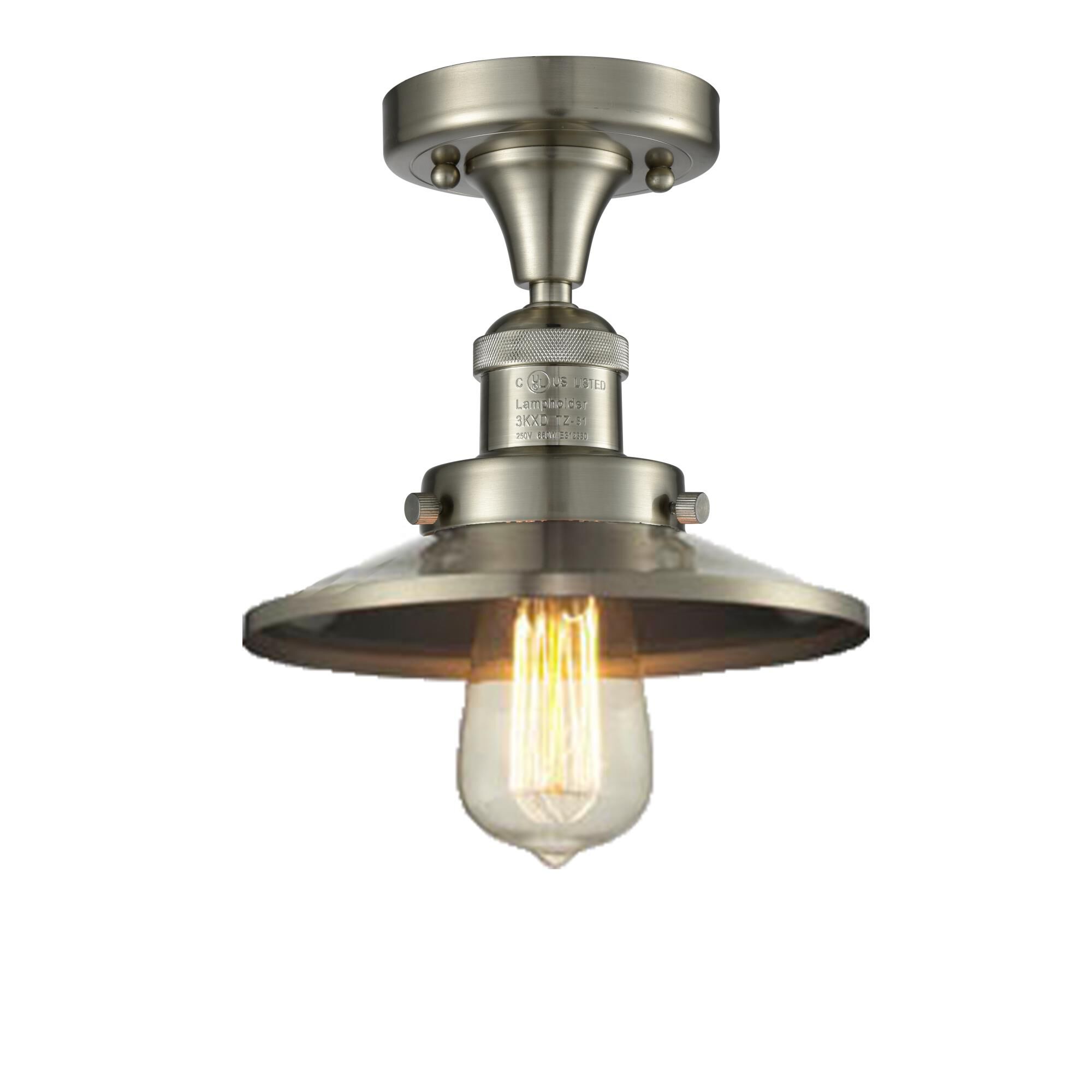 Bruno Marashlian Railroad 7 Inch 1 Light Semi Flush Mount by Innovations Lighting