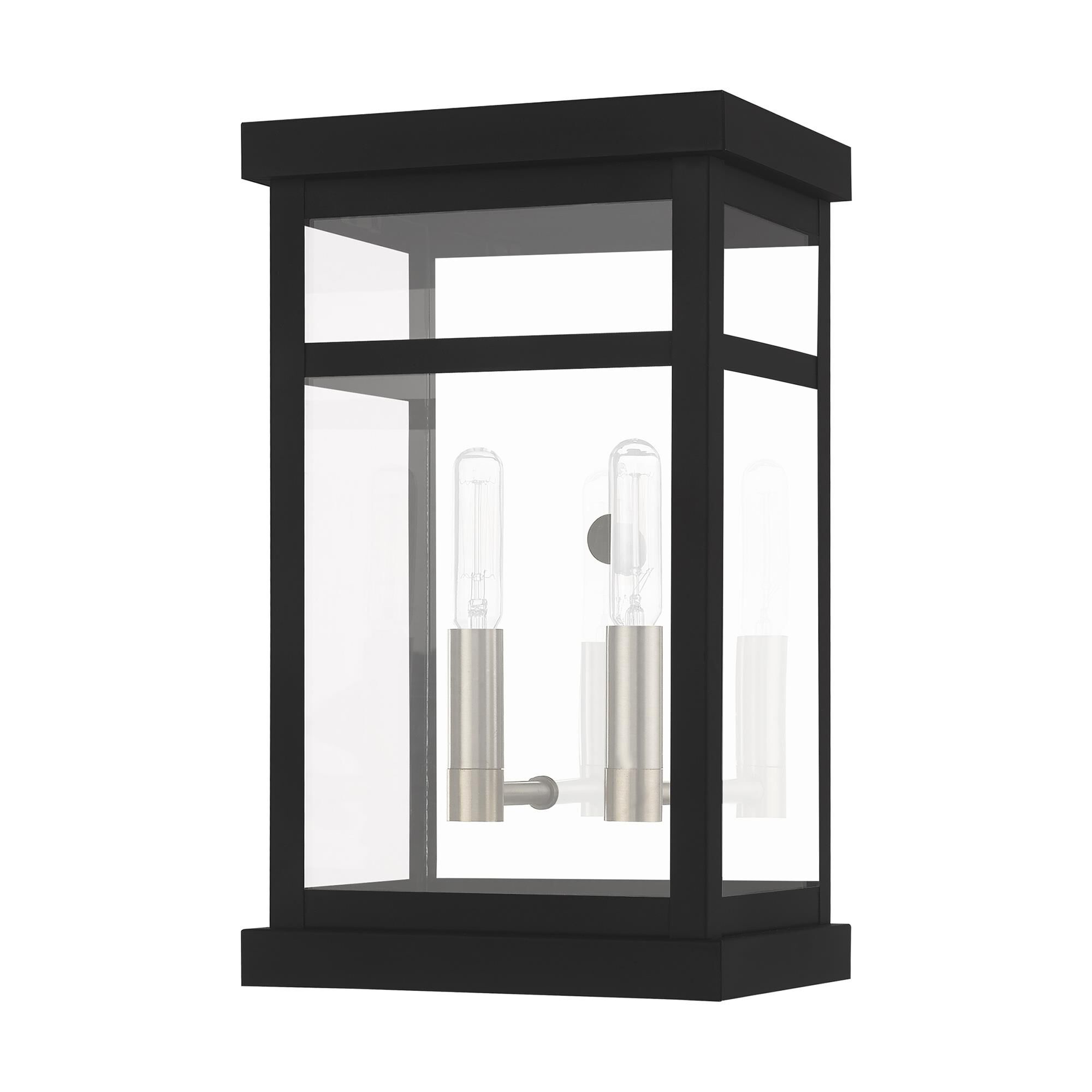 Hopewell 12 Inch Tall 2 Light Outdoor Wall Light by Livex Lighting