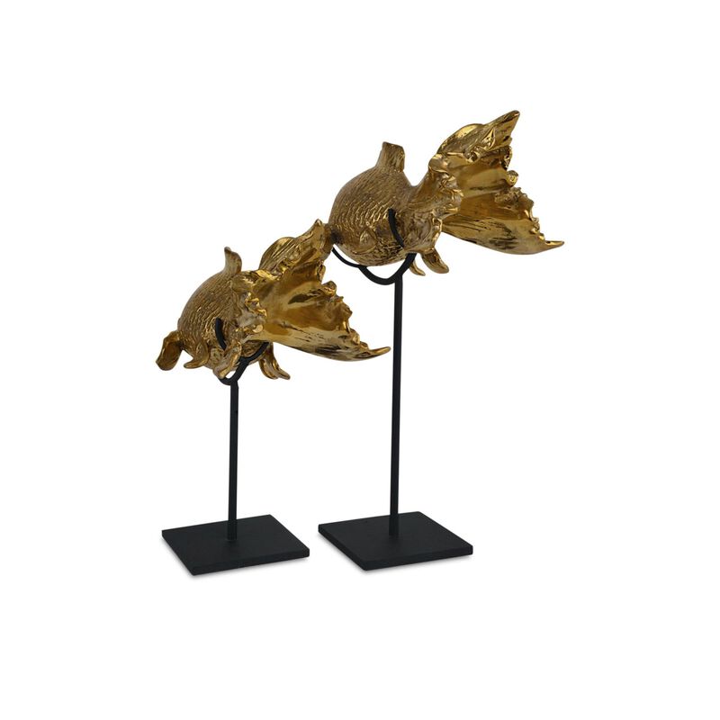 Goldfish Sculpture by Currey and Company