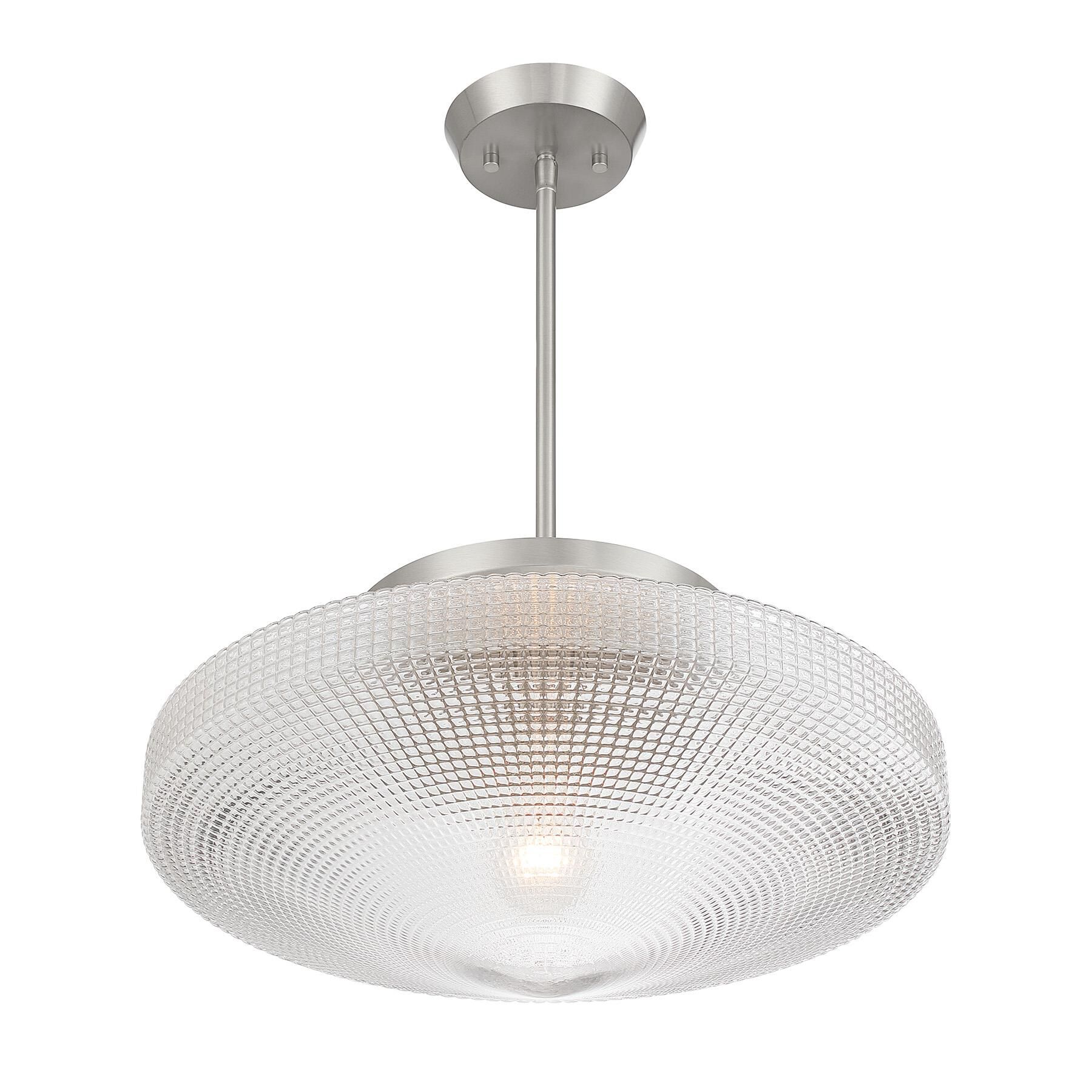 Shown in Satin Nickel finish and Clear Textured Matrix glass