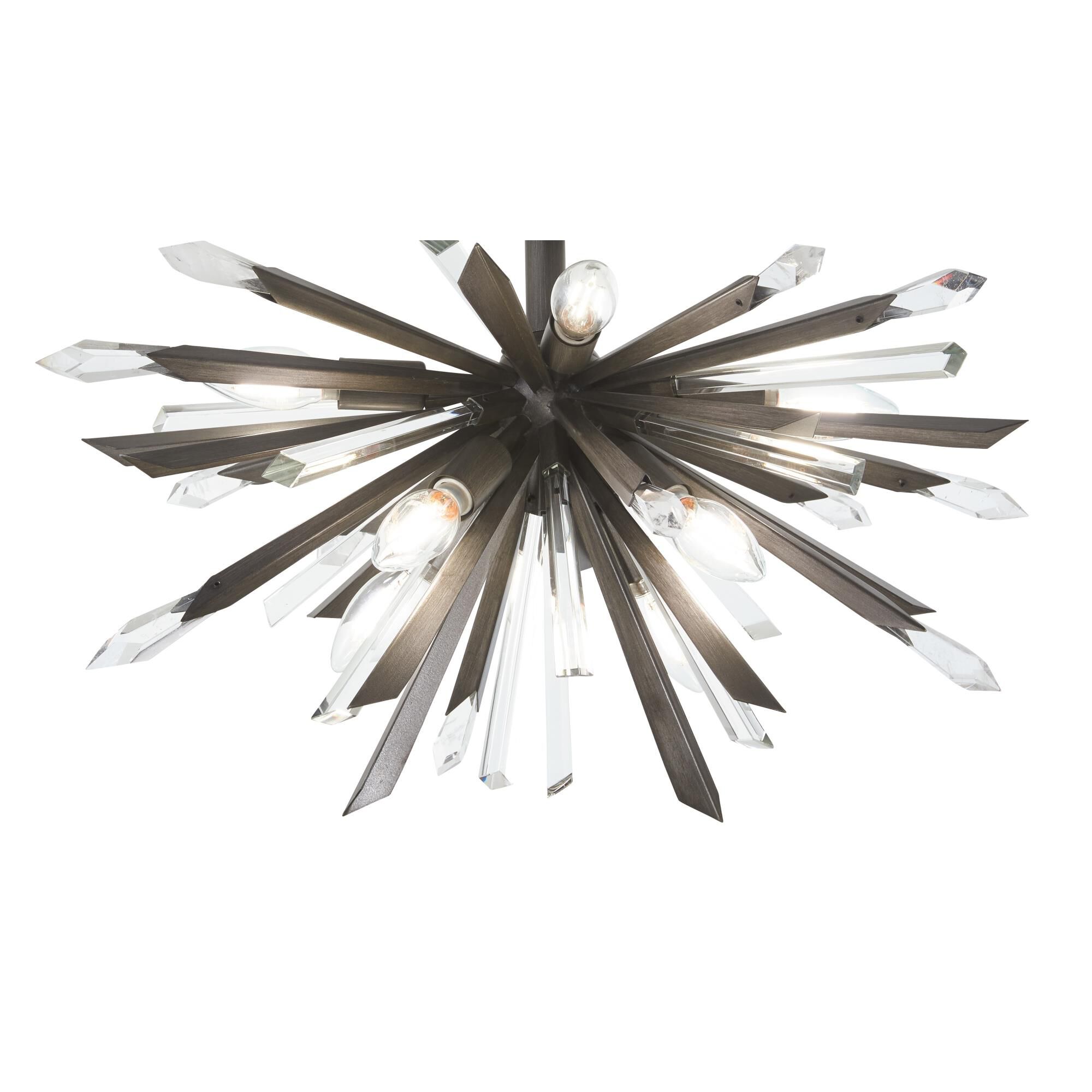 Elsa 23 Inch Semi Flush Mount by Metropolitan Lighting