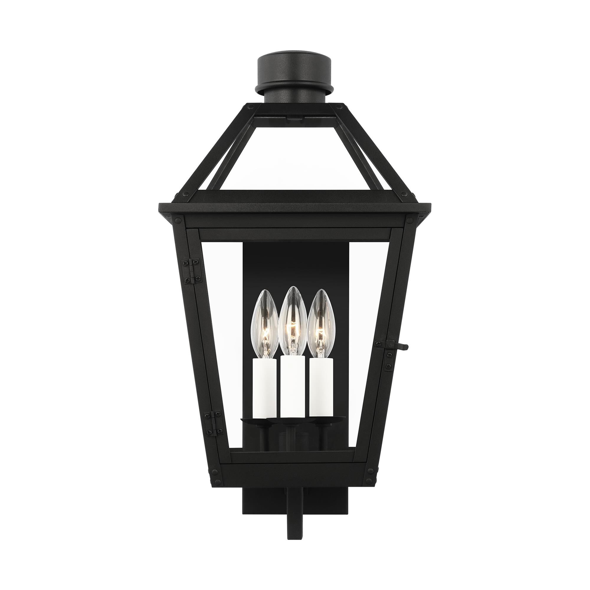 Shown in Textured Black finish and Clear glass